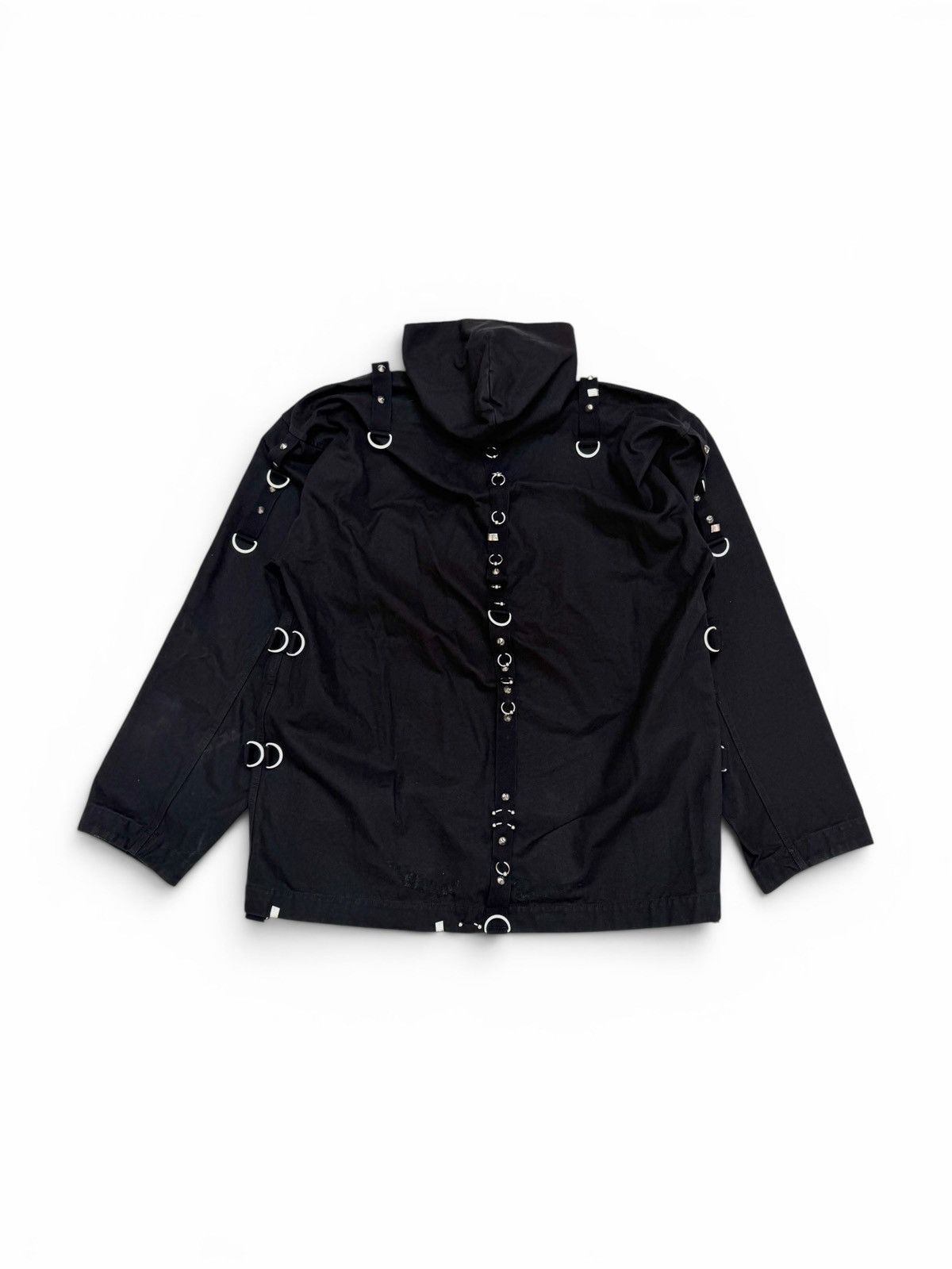 Balenciaga Balenciaga Hooded Studded Zip Up Jacket Black Size US XS / EU 42 / 0 - 2 Thumbnail