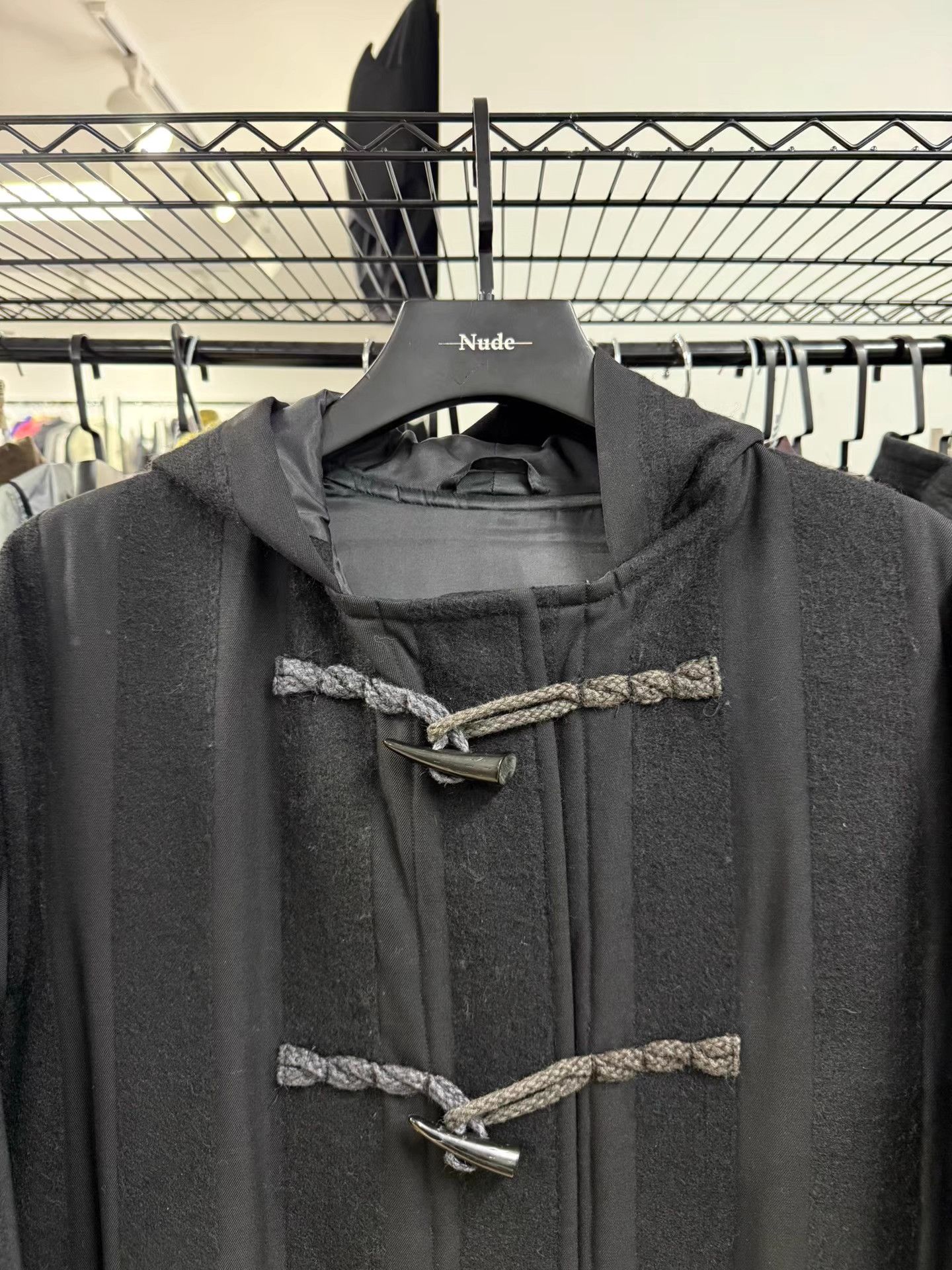 Yohji Yamamoto Yohji Yamamoto Stripe Patchwork Toggle Coat K20 Size US M / EU 48-50 / 2 - 2 Thumbnail