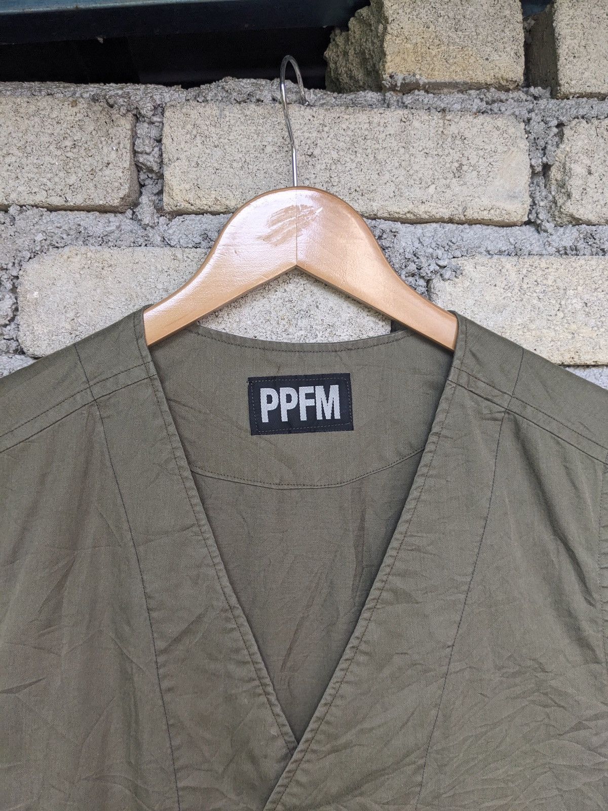 Japanese Brand PPFM VEST JACKET WITH 2 POCKET Size US L / EU 52-54 / 3 - 3 Thumbnail