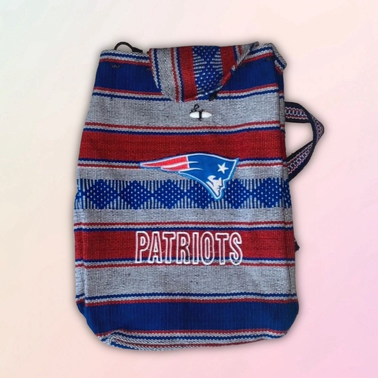 NFL NFL, New England Patriots, Woven, Unisex Drawstring Backpack Size ONE SIZE - 1 Thumbnail