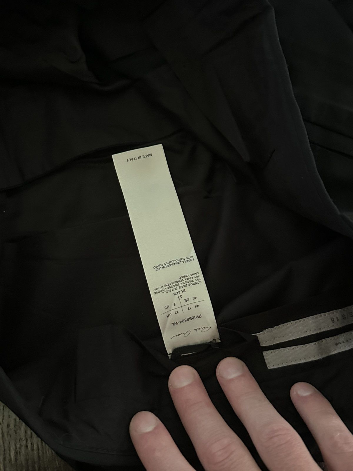 Rick Owens Rick owens mainline cropped trousers S/S 2018 Dirt Size US 34 / EU 50 - 4 Thumbnail