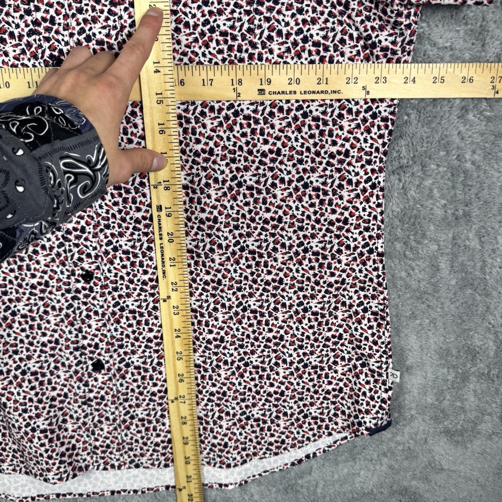 Vintage 7 Diamonds Shirt Mens XL 4-Way Stretch Brushstroke Woven Short Sleeve Casual Size US XL / EU 56 / 4 - 7 Thumbnail