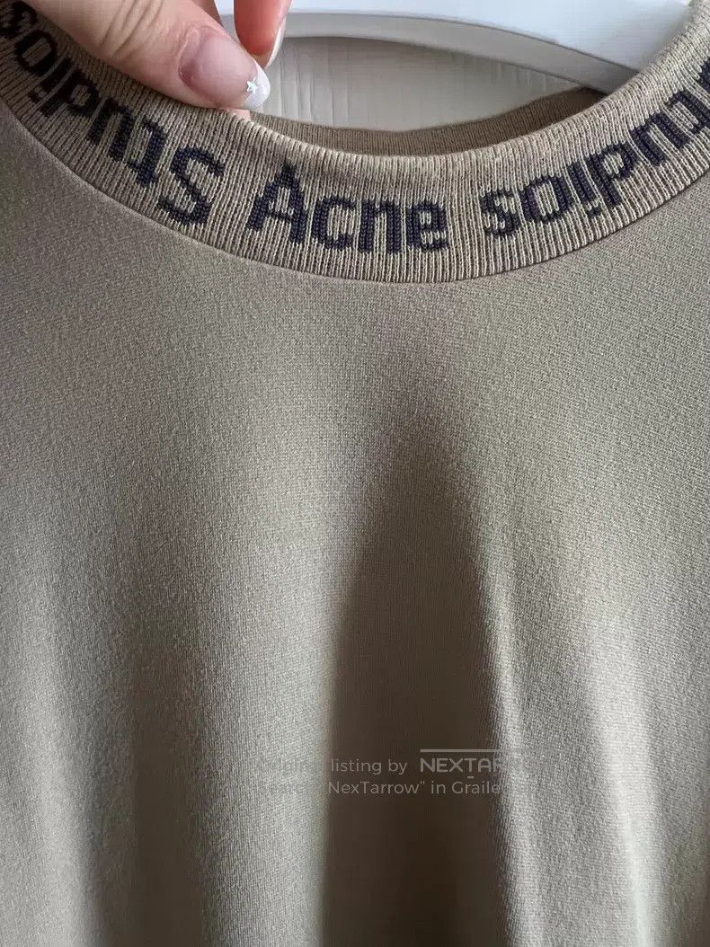 Acne Studios Acne Studios Light Khaki Short Sleeve T-Shirt with Embroid Size US M / EU 48-50 / 2 - 3 Thumbnail