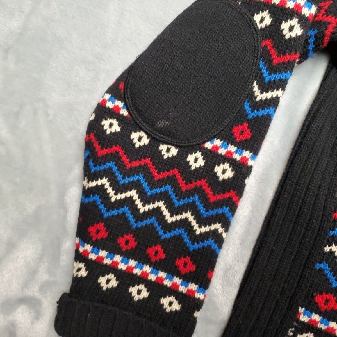 Vintage VINTAGE Limited America Wool Sweater Womens Large Black 90% Lambswool Fair Isle Nordic Geometric Size L / US 10 / IT 46 - 2 Thumbnail
