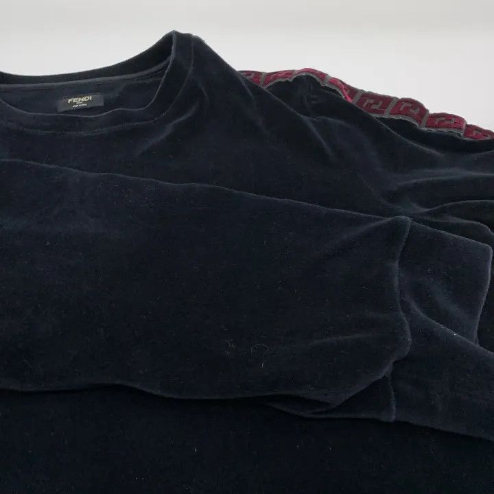 Fendi Fendi FW21 Black Logo Sweatshirt for Men -2507 Size US M / EU 48-50 / 2 - 5 Thumbnail