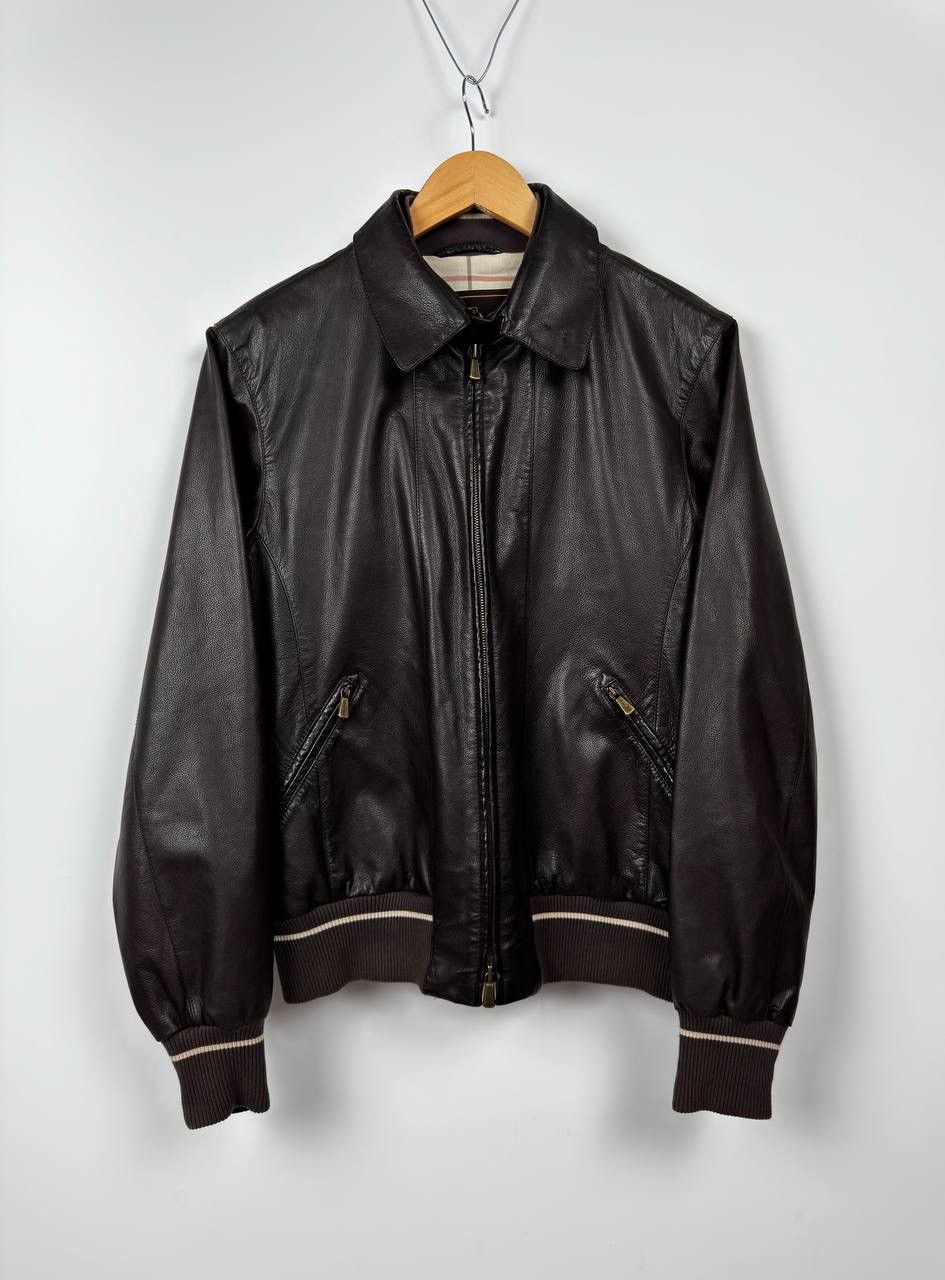 Loro Piana Leather Bomber Jacket