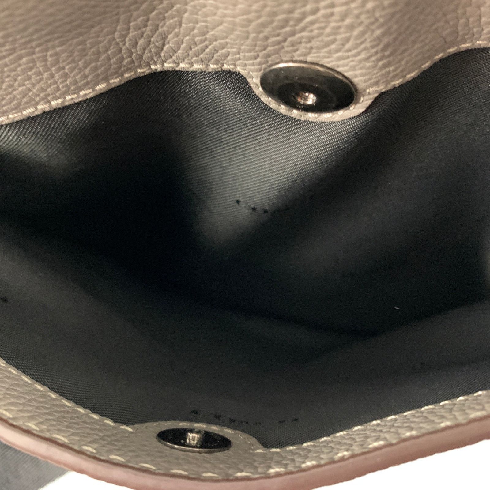 Coach COACH Grey Black Pebble Grain Leather Cross Body Bag Size ONE SIZE - 9 Thumbnail