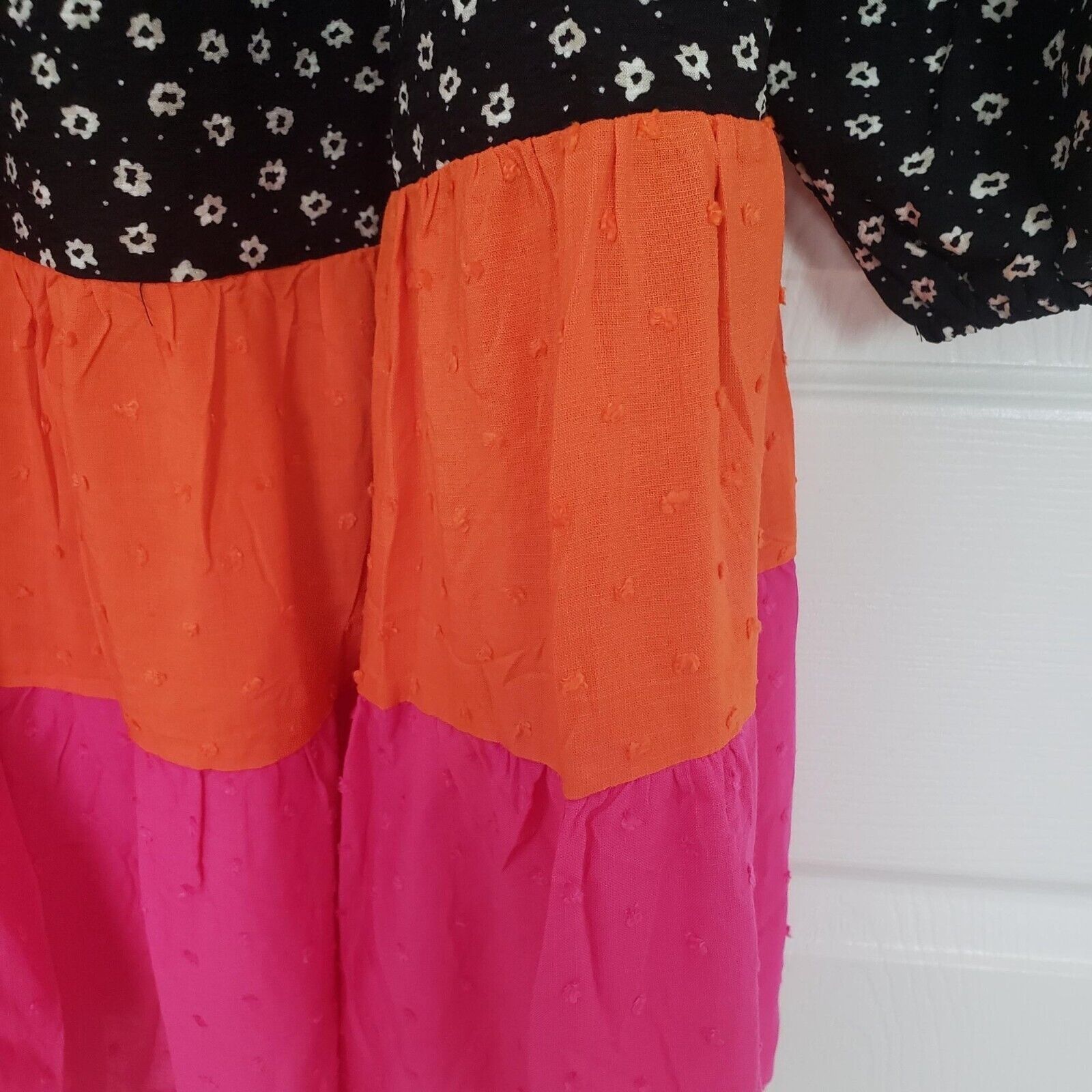Designer Oddy Dress Womens Size 2XL Black Pink Colorblock Swiss Dot Size XXL / US 16-18 / IT 52-54 - 3 Thumbnail