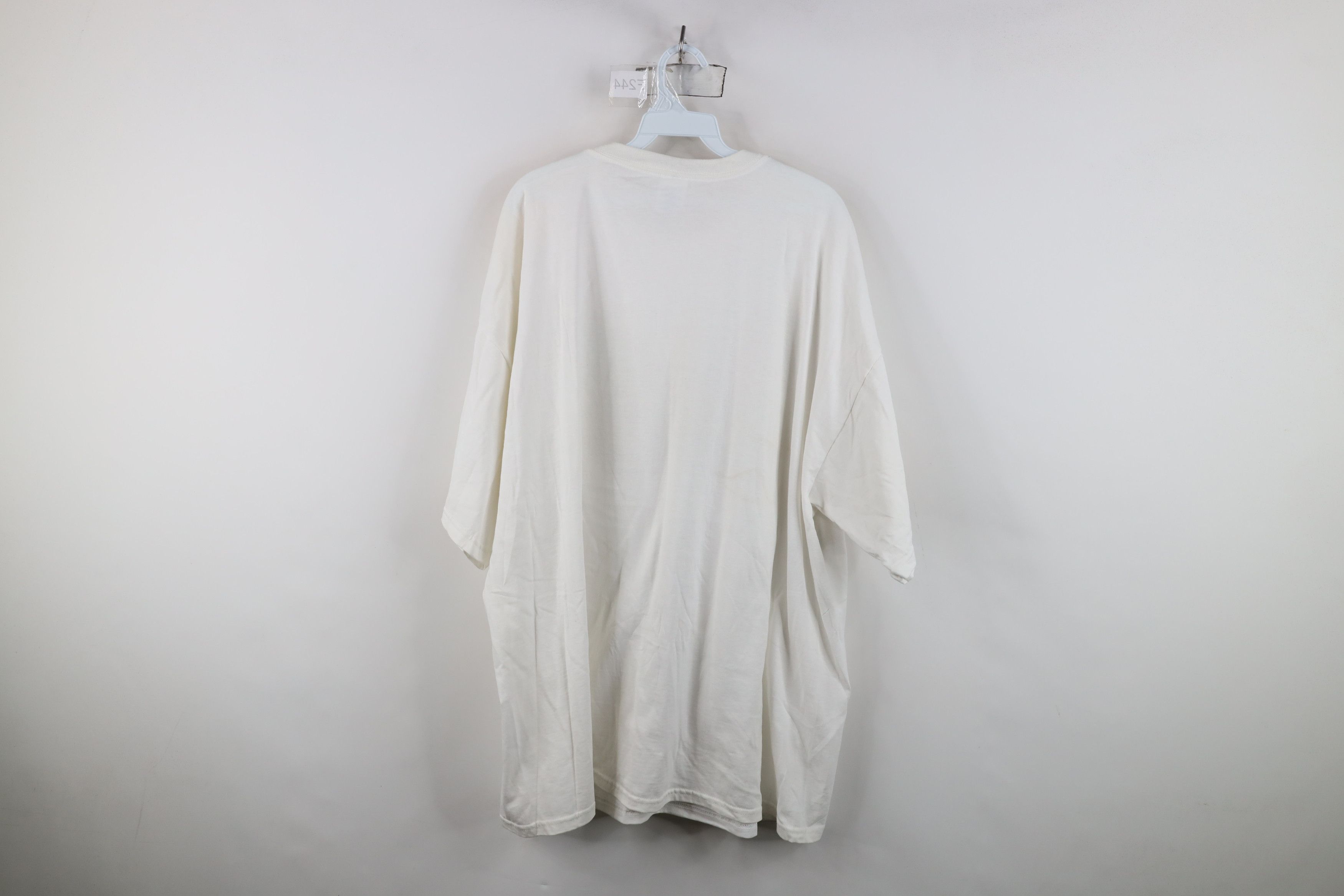 Vintage Deadstock Vintage 90s Y2K Burst Butterfly T-Shirt White Size XXL / US 16-18 / IT 52-54 - 11 Thumbnail