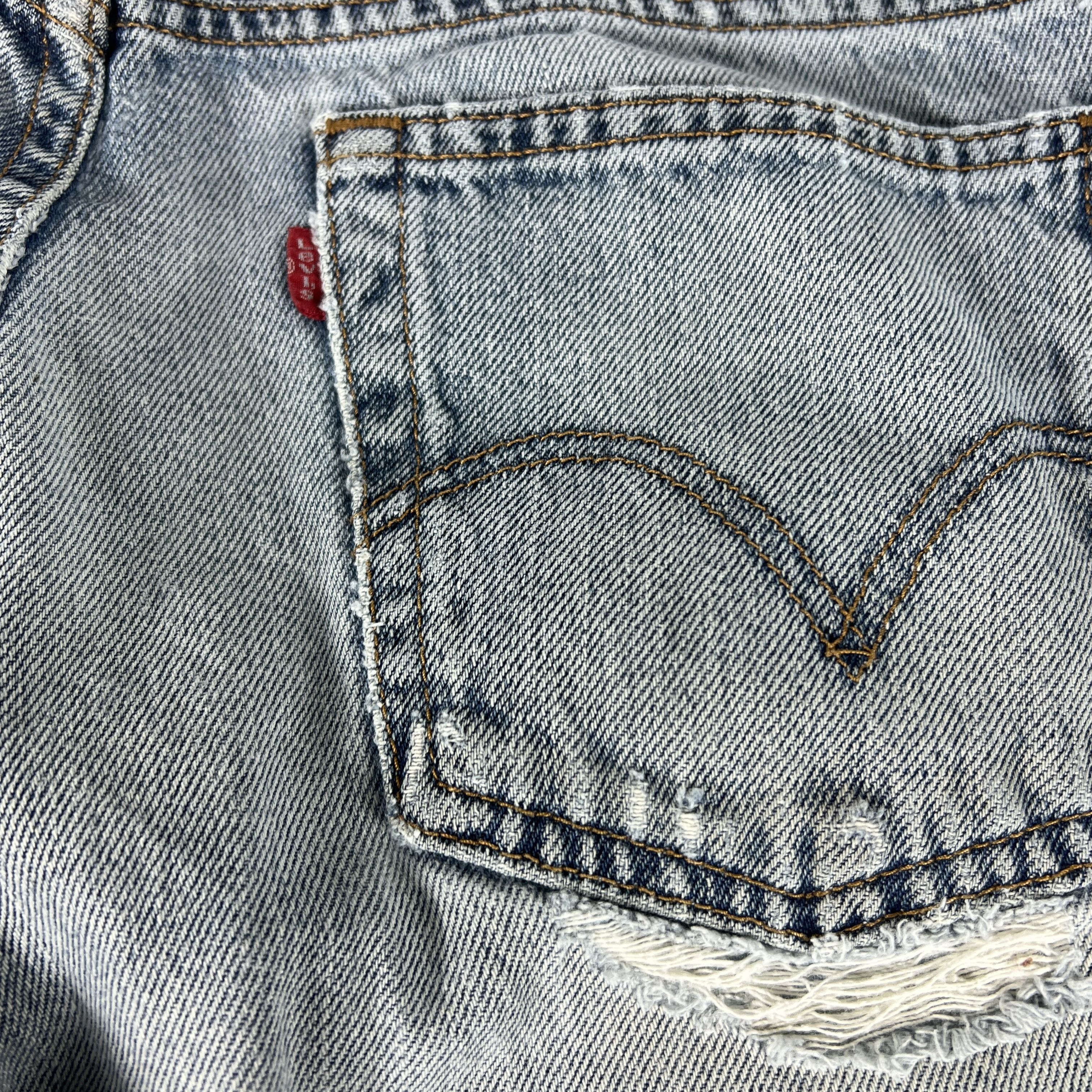 Levi's × Vintage Y2K Levi's Jeans 560 Loose Taper Blue Grunge Denim Size US 33 - 4 Thumbnail