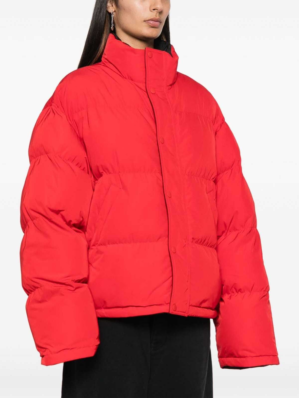 Balenciaga o1tr1nto1225 Reversible Puffer Jacket in Red Size L / US 10 / IT 46 - 2 Thumbnail