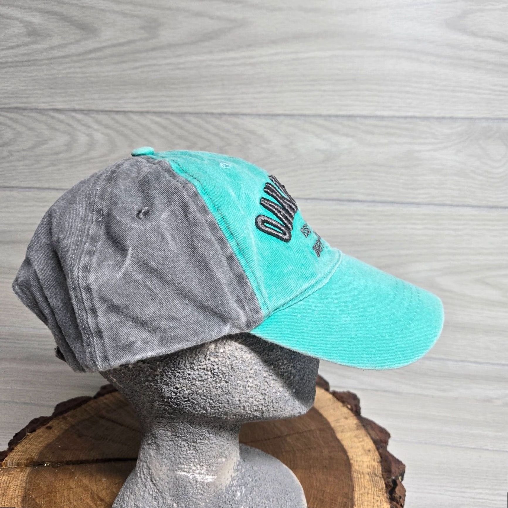 Vintage VINTAGE Wings Beach Hat Cap Unisex Adult Adjustable Cotton Teal Strapback Summer 2020s Size ONE SIZE - 5 Thumbnail