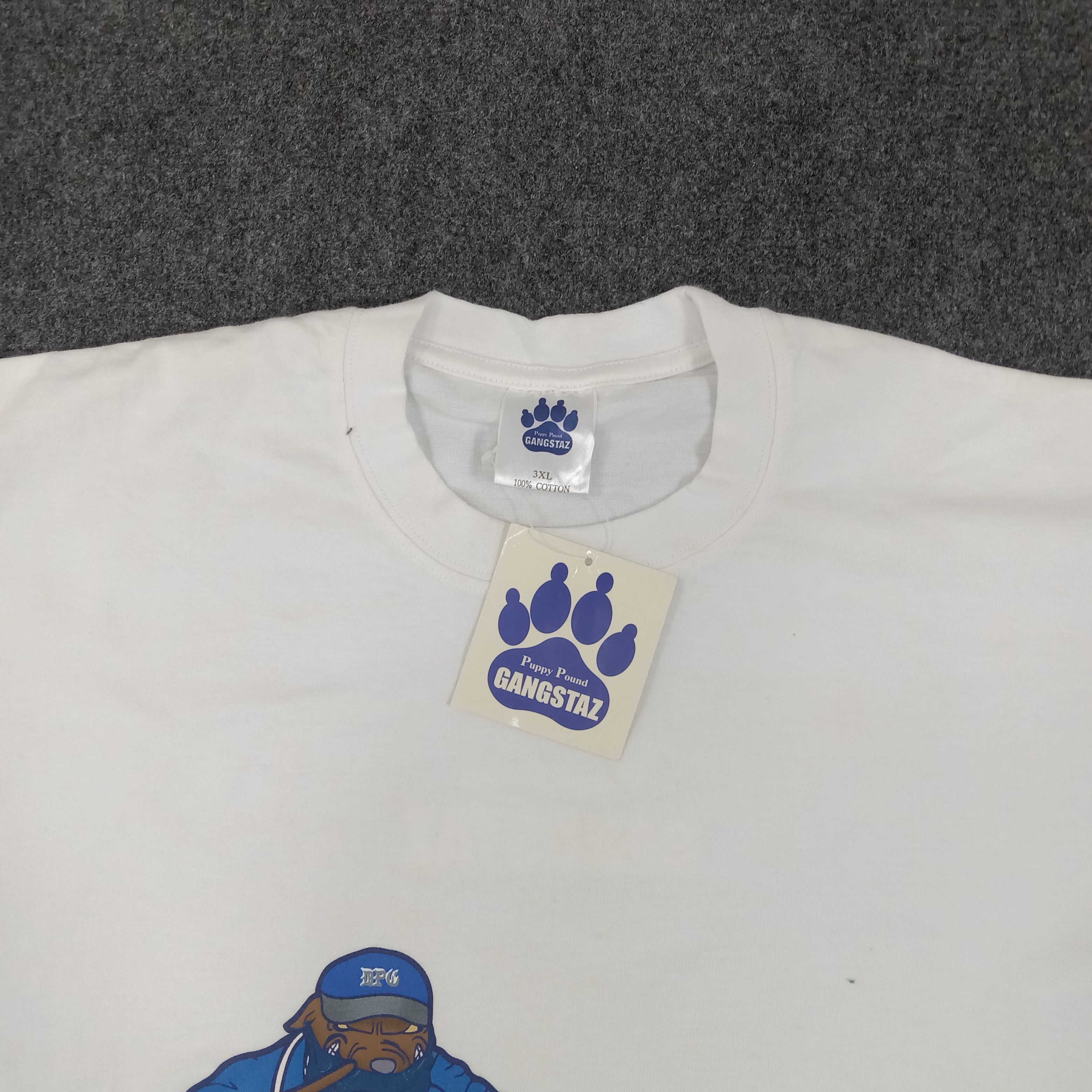 Rap Tees × Vintage DPG Puppy Pound Gangstaz Hip-hop Graphic Big Tshirt Size US XXL / EU 58 / 5 - 3 Thumbnail