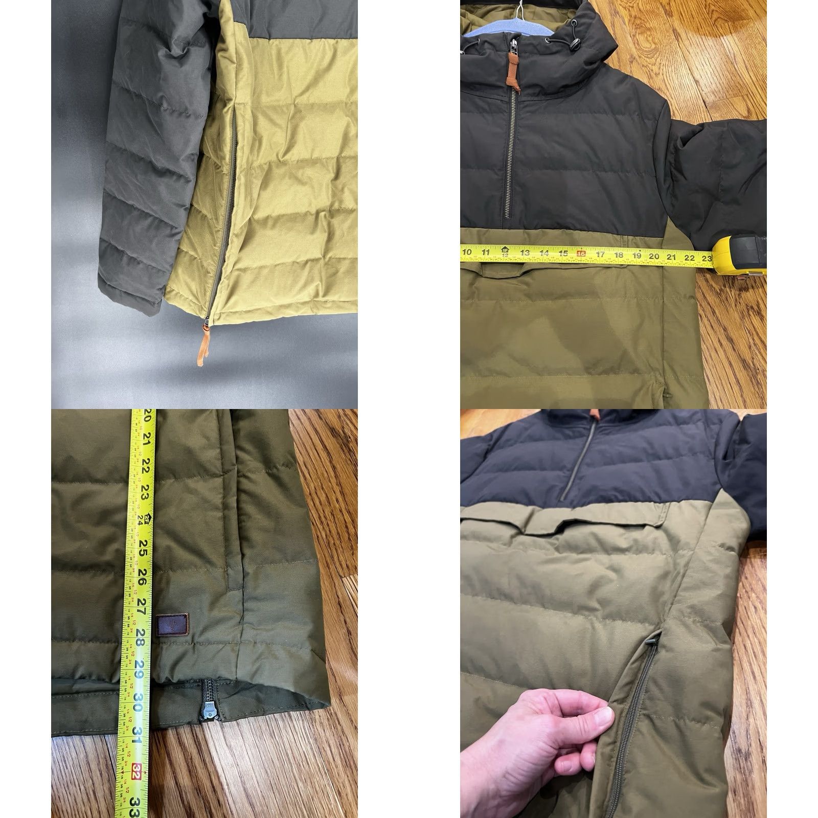 Vintage LL Bean Signature Men Goose Downtek Anorak Pullover Half Zip Winter Coat Size M Size US M / EU 48-50 / 2 - 9 Thumbnail