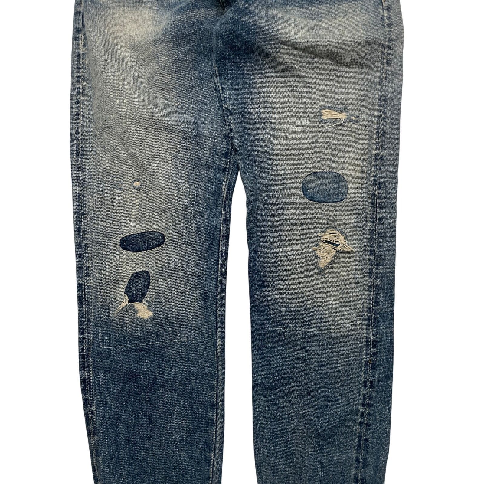 Levi's Levis Jeans LVC 1967 505-0217 Blue Light Wash Selvedge 29x31 Size 29" - 2 Thumbnail