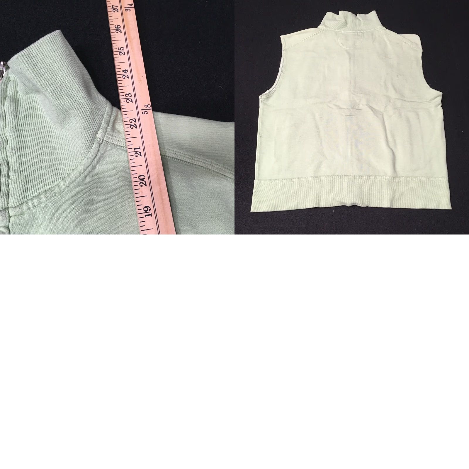 Vintage Paww Cambria California Moon Logo Graphic Vest Sleeveless Hoodie Large L Green Women Size L / US 10 / IT 46 - 8 Thumbnail