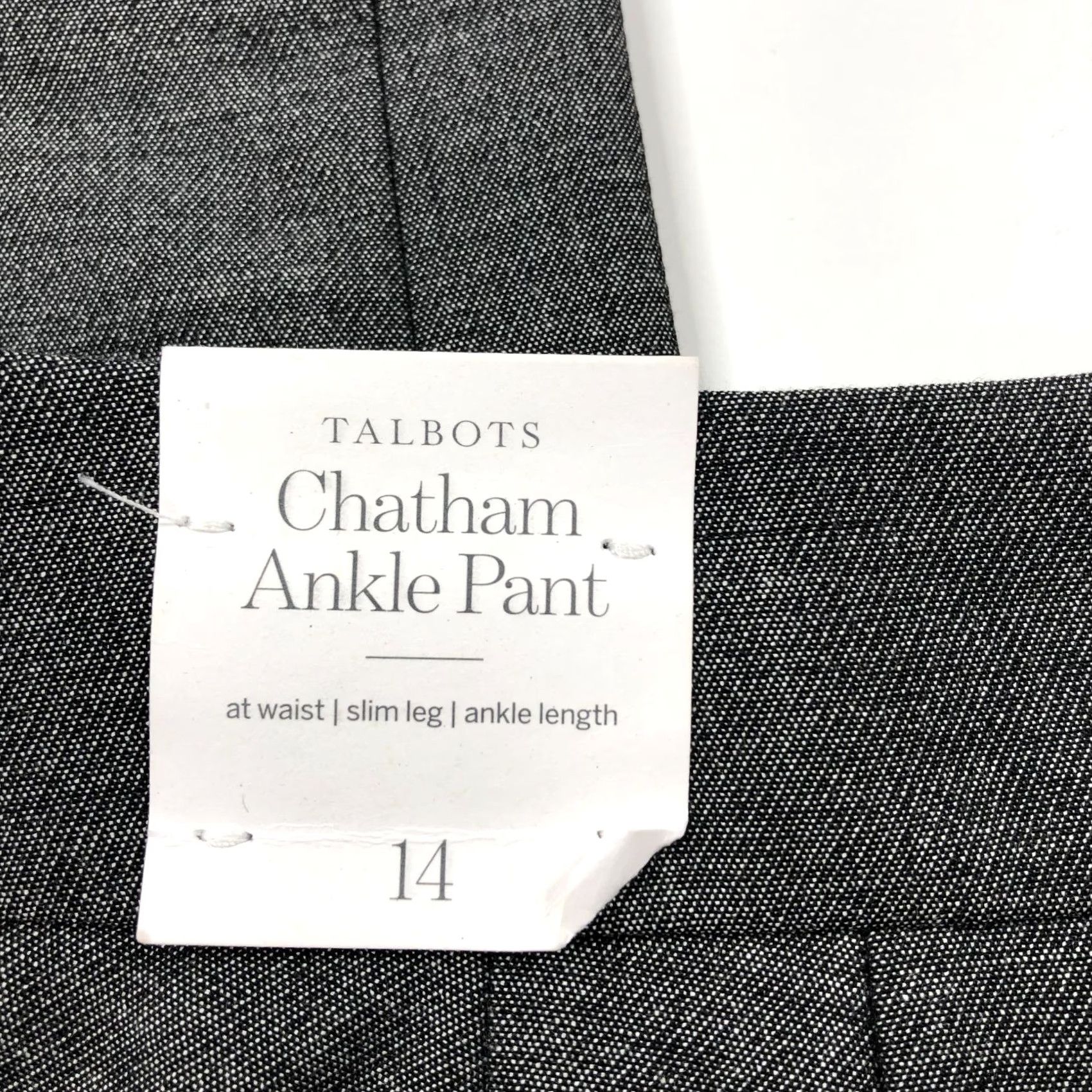 Talbots Talbots Chatham Ankle 14 NEW (Fit 37W 29L) Women High Rise Dress Pants Gray Size 36" / US 14 / IT 50 - 2 Thumbnail