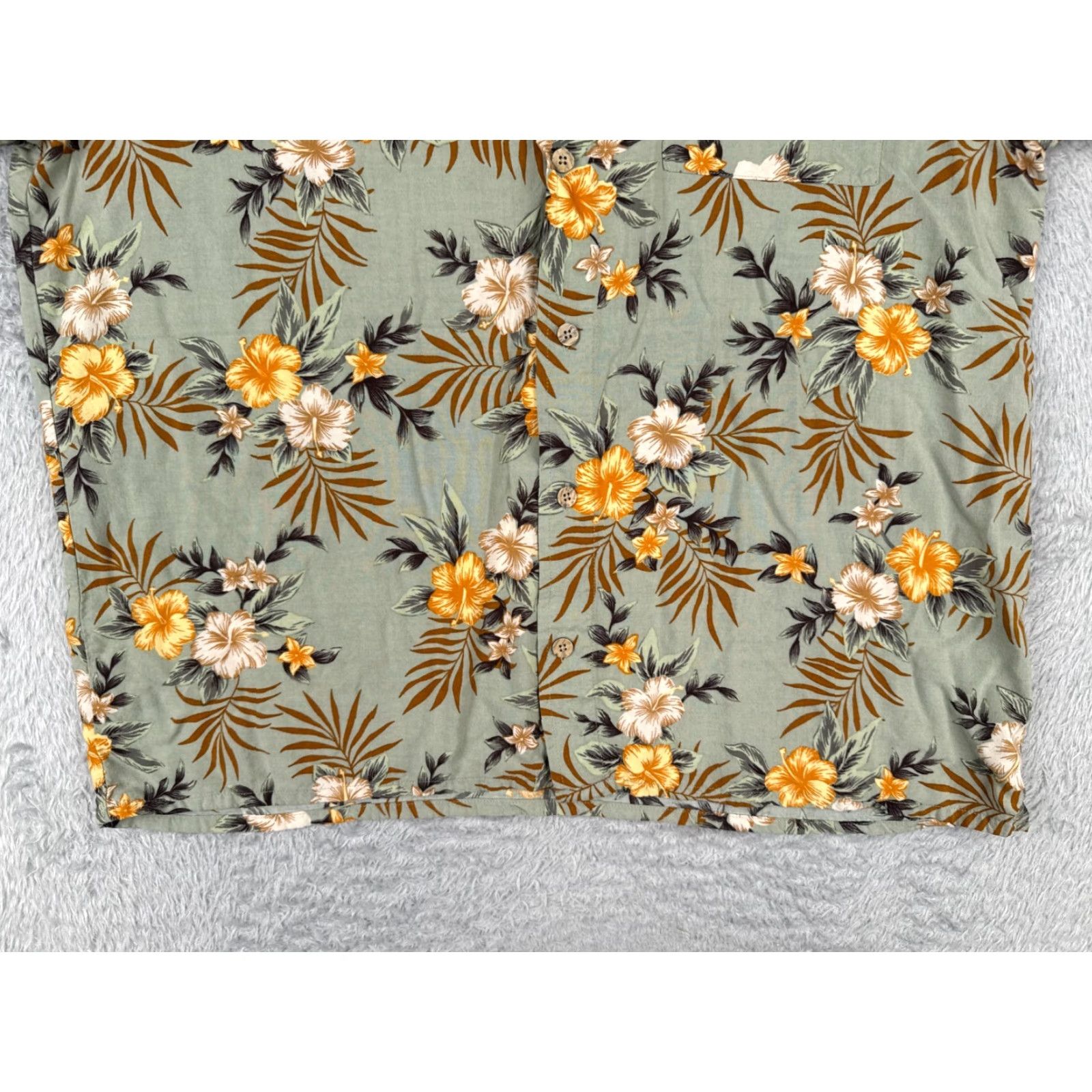Vintage VINTAGE Knightsbridge Shirt Adult Large Gray Yellow Floral 100% Rayon Hawaiian Size US L / EU 52-54 / 3 - 5 Thumbnail
