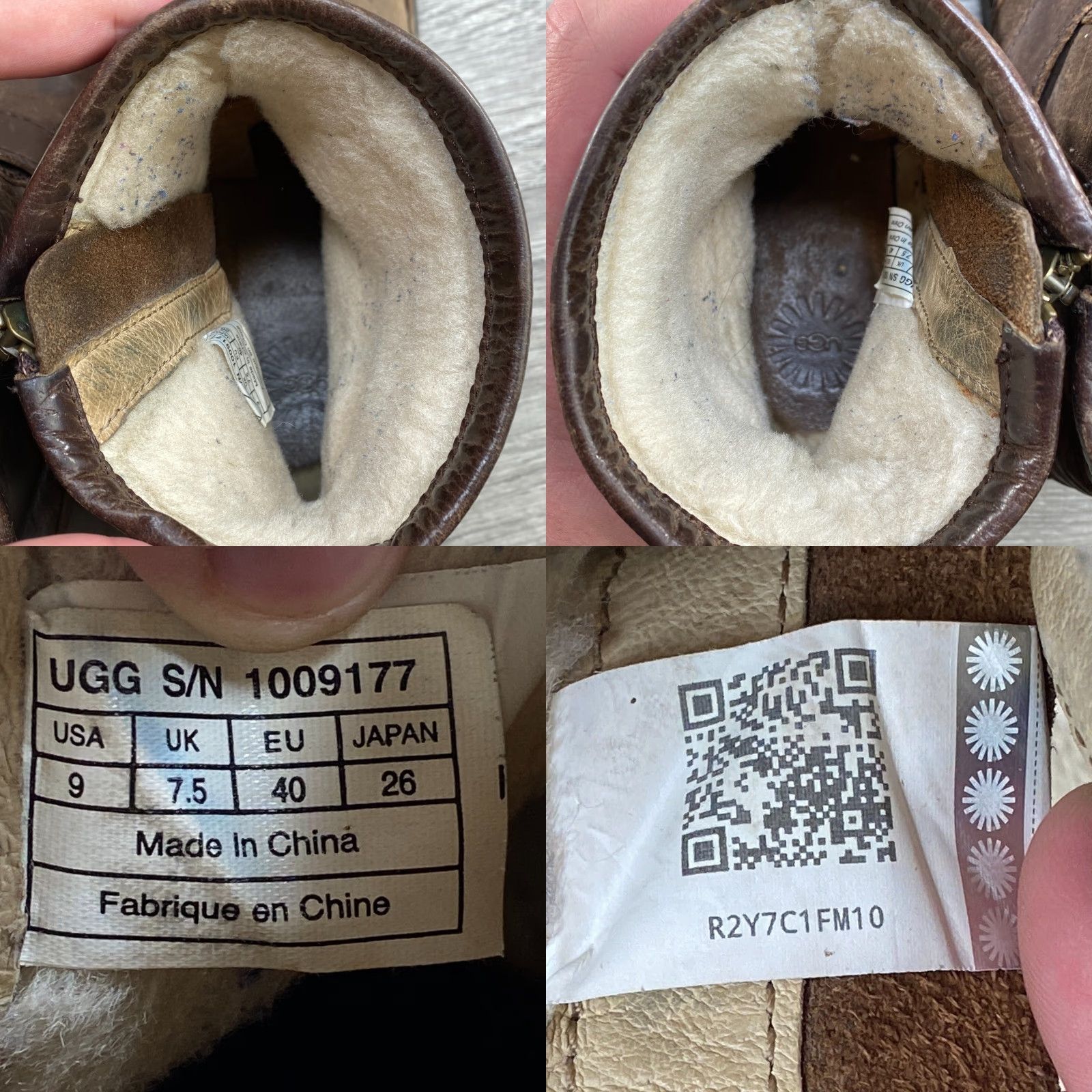 Ugg UGG Boots Womens Brown Leather Buckle Round Toe Side Zip Size 9 Leather Shearling Lined Bootie Brown Womens Boots 9 Size US 8 / IT 38 - 8 Thumbnail