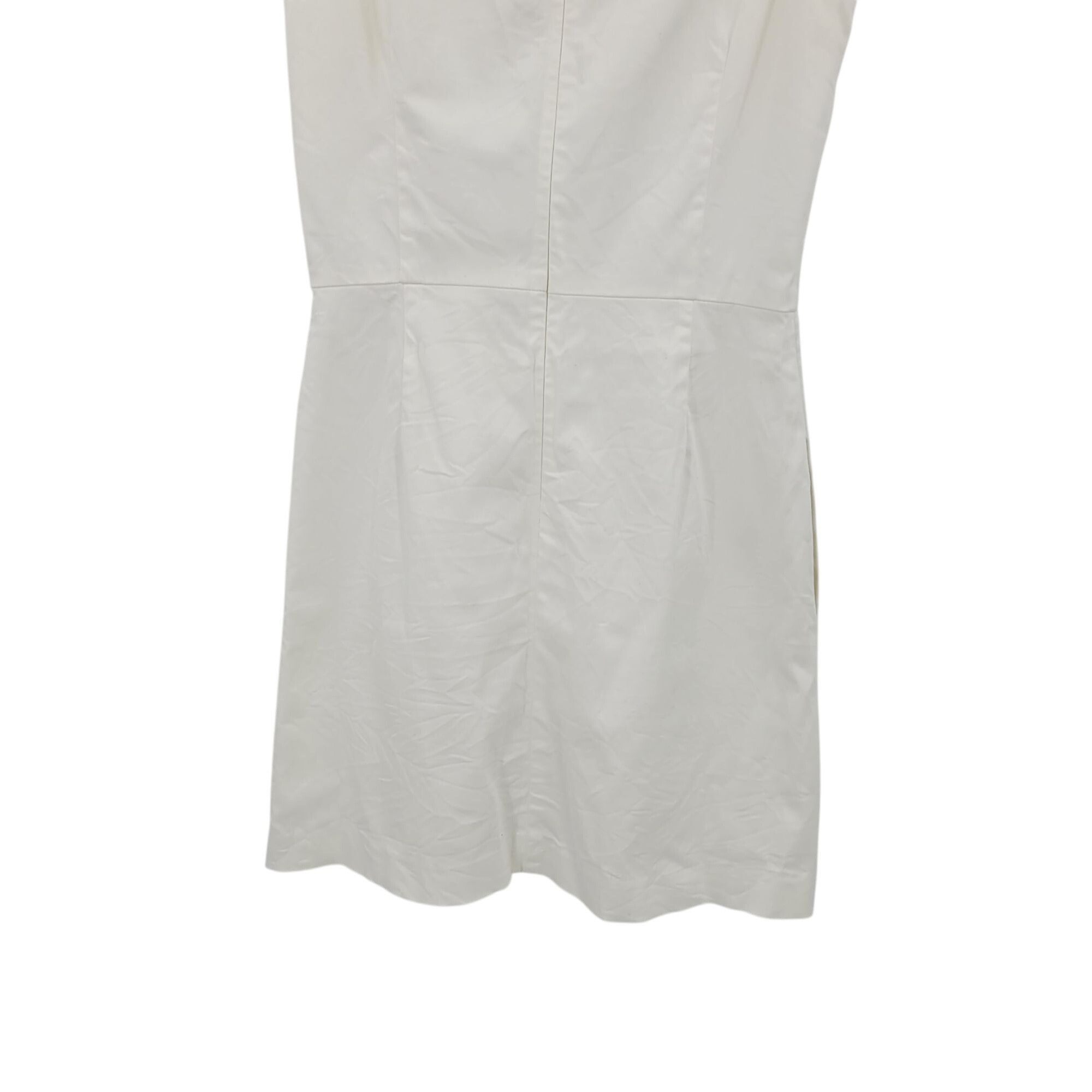 Designer Pink Tartan Womens White Sleeveless Sheath Dress Sz 8 Canada Size M / US 6-8 / IT 42-44 - 9 Thumbnail