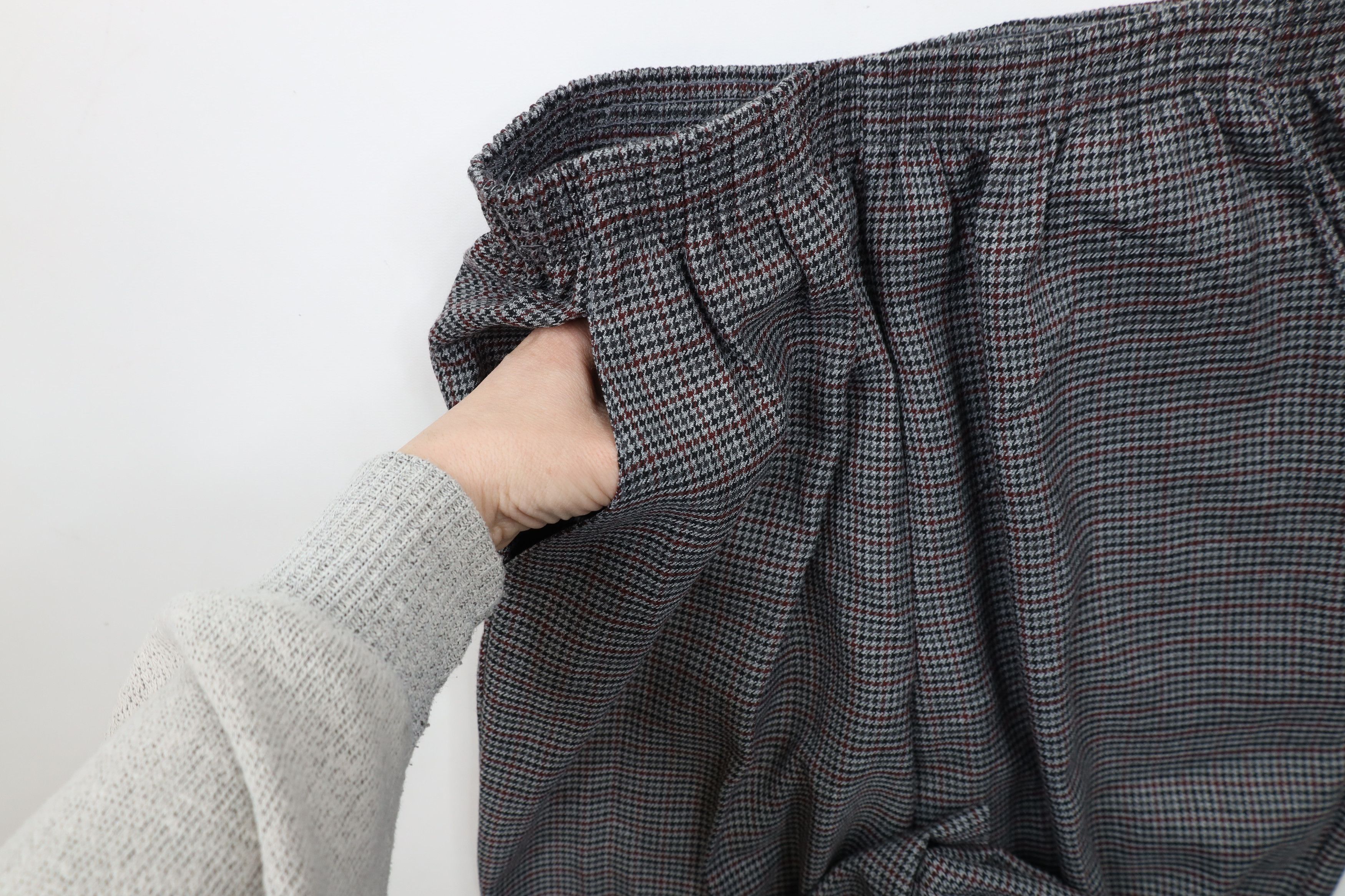 Vintage Vintage 90s Streetwear Leg Houndstooth Pants Trousers USA Size 36" / US 14 / IT 50 - 4 Thumbnail