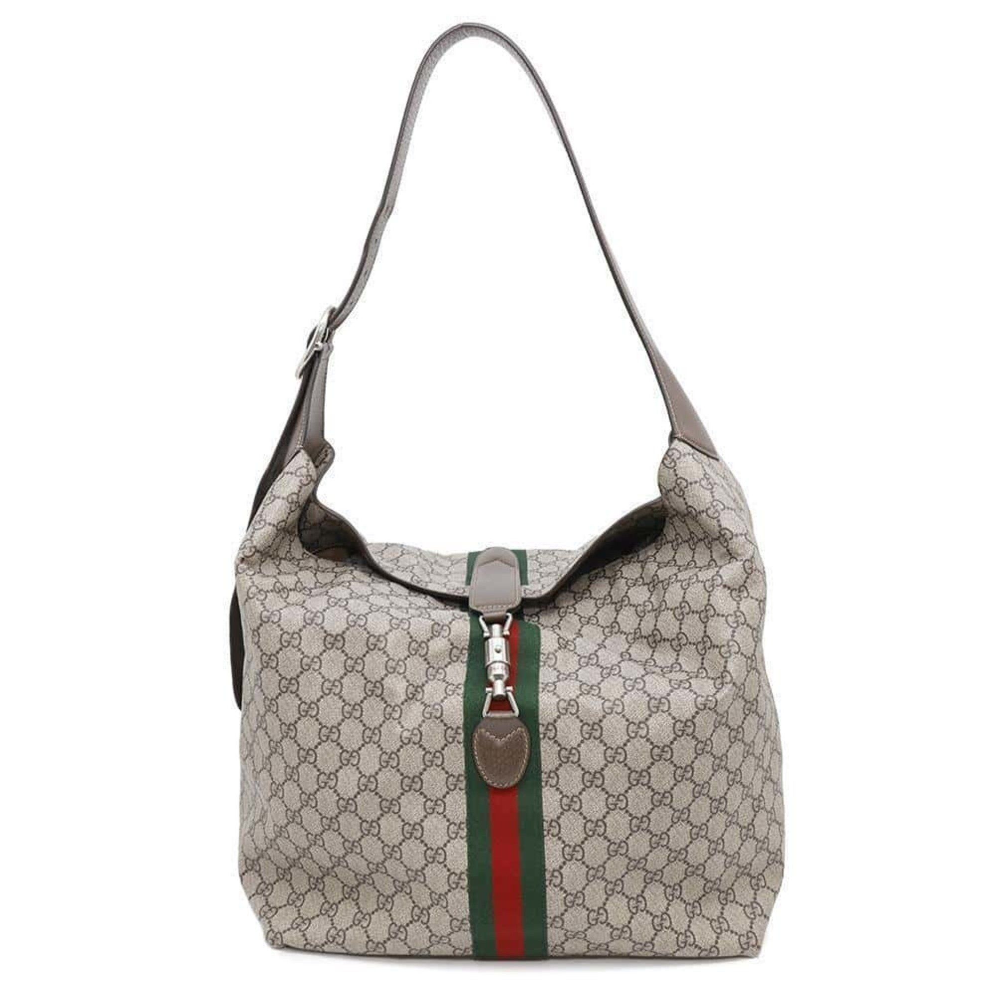 Gucci Shoulder Bag Jackie 1961 GG Supreme Medium 758684 Gucci in Beige, Women's