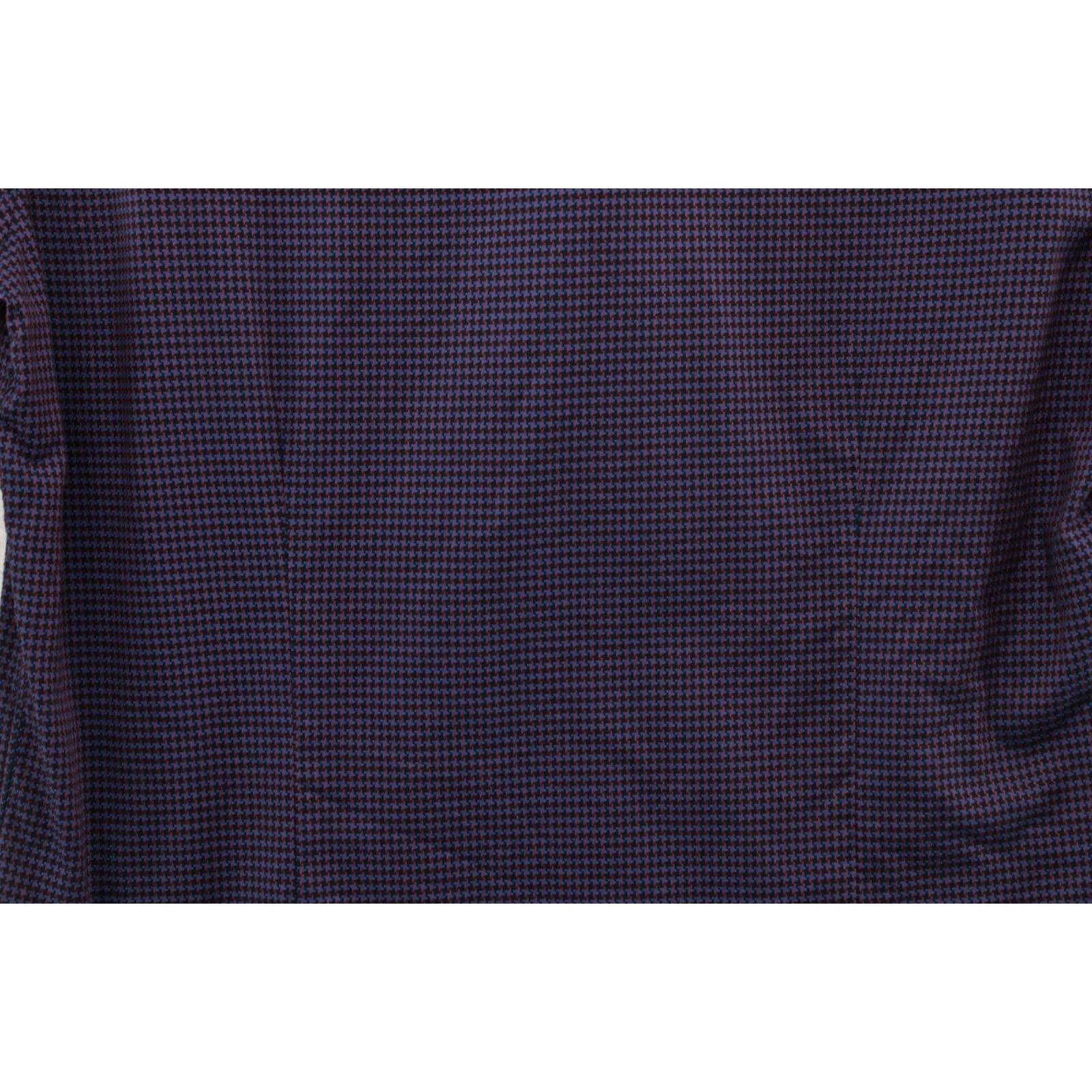 Robert Graham Robert Graham Shirt Mens Medium Tailored Purple Houndstooth Long Sleeve Button-Front Size US M / EU 48-50 / 2 - 3 Thumbnail