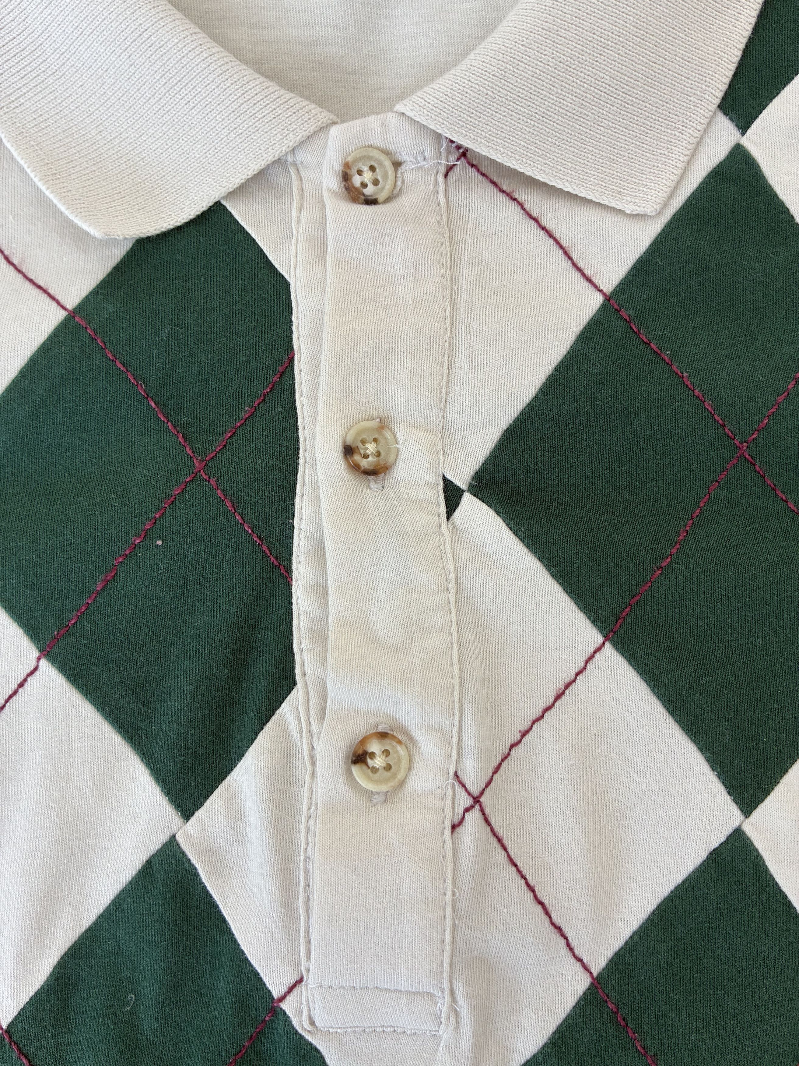 Dolce & Gabbana Dolce & Gabbana Y2K Vintage Argyle Polo Size XL / US 12-14 / IT 48-50 - 2 Thumbnail