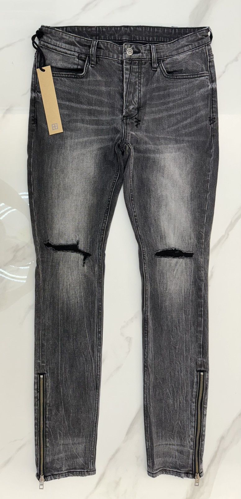 Ksubi Van Winkle Chamber side zip skinny fit jeans Size US 32 / EU 48 - 7 Thumbnail