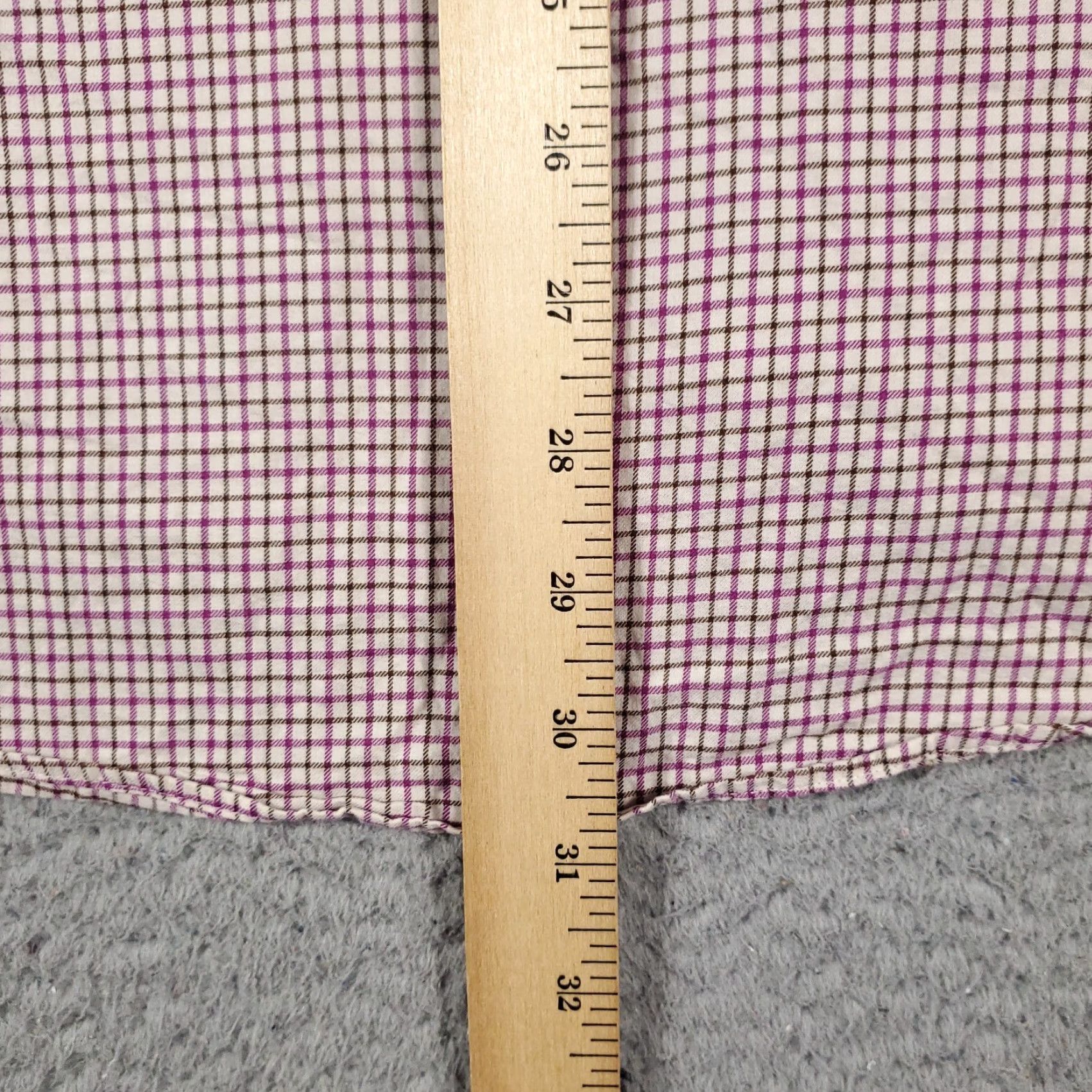 Ralph Lauren Ralph Lauren Shirt Mens Large Purple Beige Check Button-Up Long Sleeve Casual Classic Size US L / EU 52-54 / 3 - 4 Thumbnail