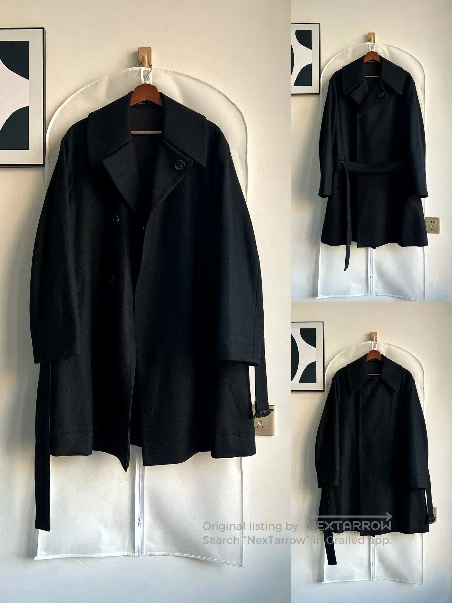 Yohji Yamamoto Yohji Yamamoto Oversized Black Coat. Size US S / EU 44-46 / 1 - 1 Thumbnail