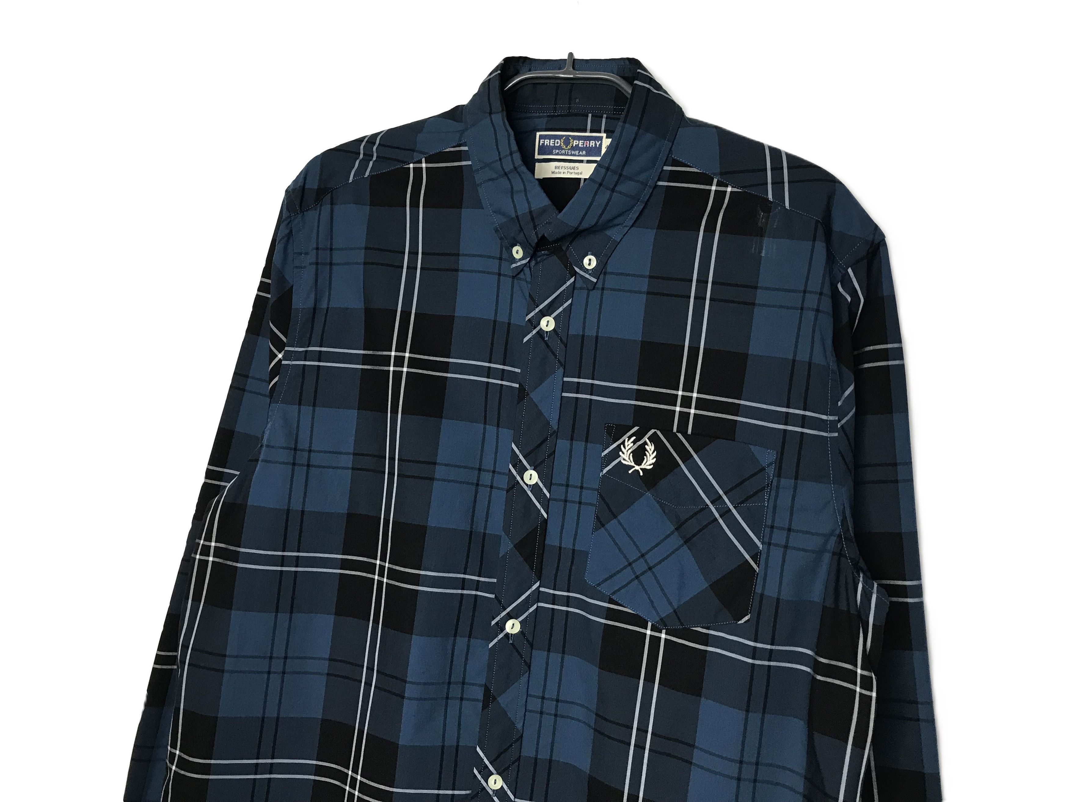 Fred Perry Fred Perry Mens Plaid Button Up Shirt Size M Size US M / EU 48-50 / 2 - 3 Thumbnail