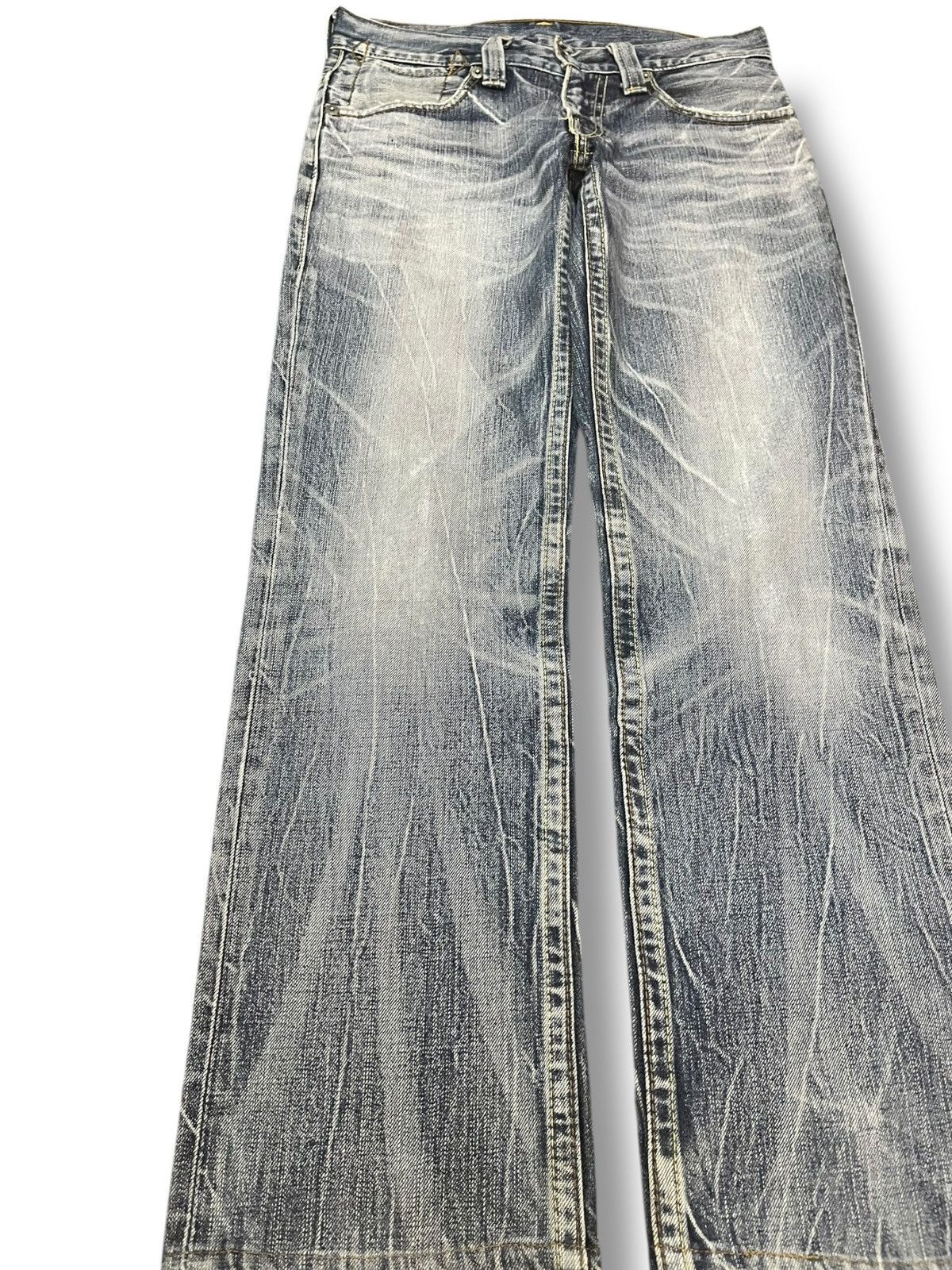 Levi's Vintage Levi’s 502 Whiskers Honeycomb Denim Size US 30 / EU 46 - 3 Thumbnail