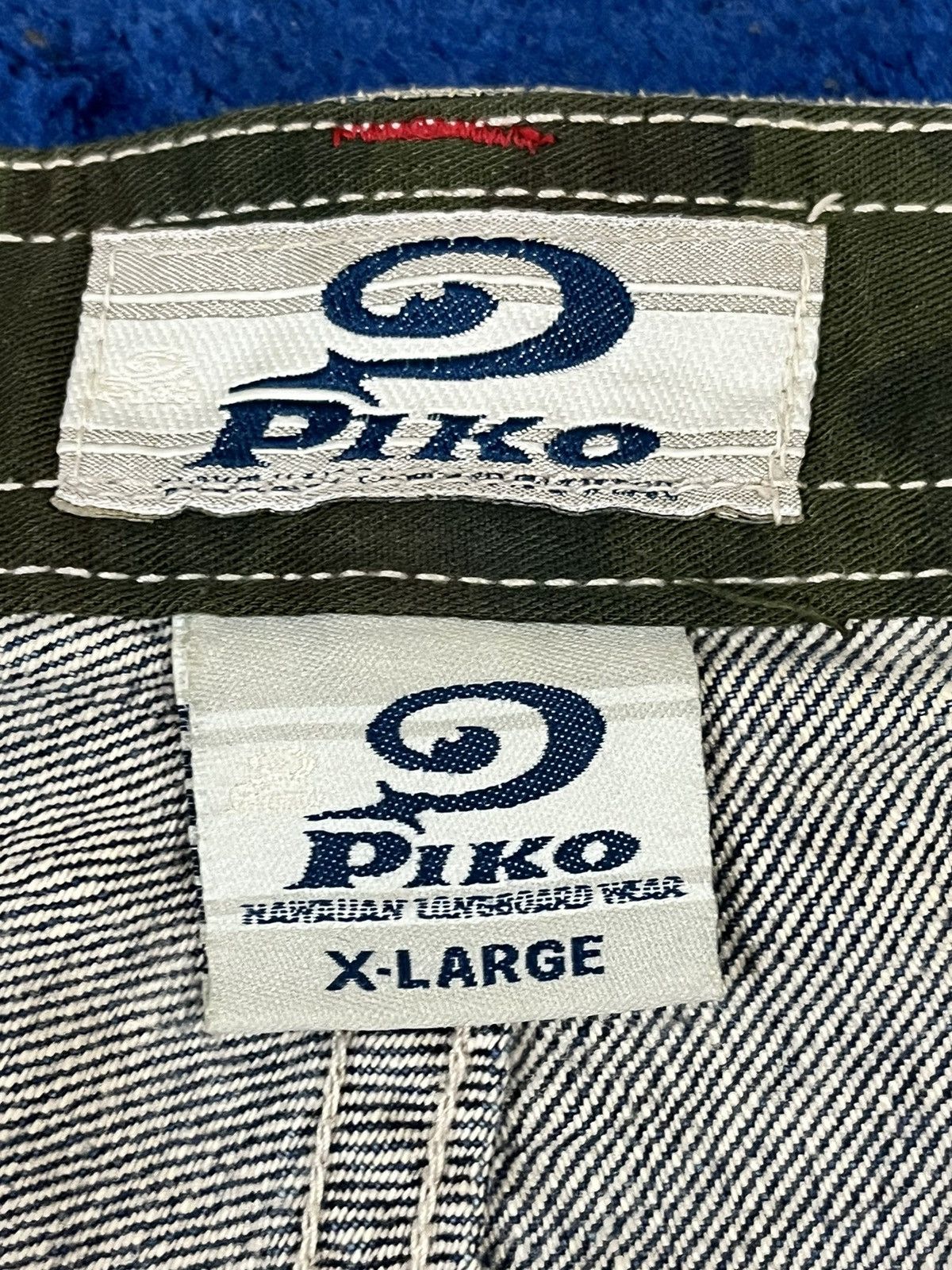 JNCO Vintage Piko Mudwash Baggy Cargo Jnco Style Denim Size US 33 - 11 Thumbnail