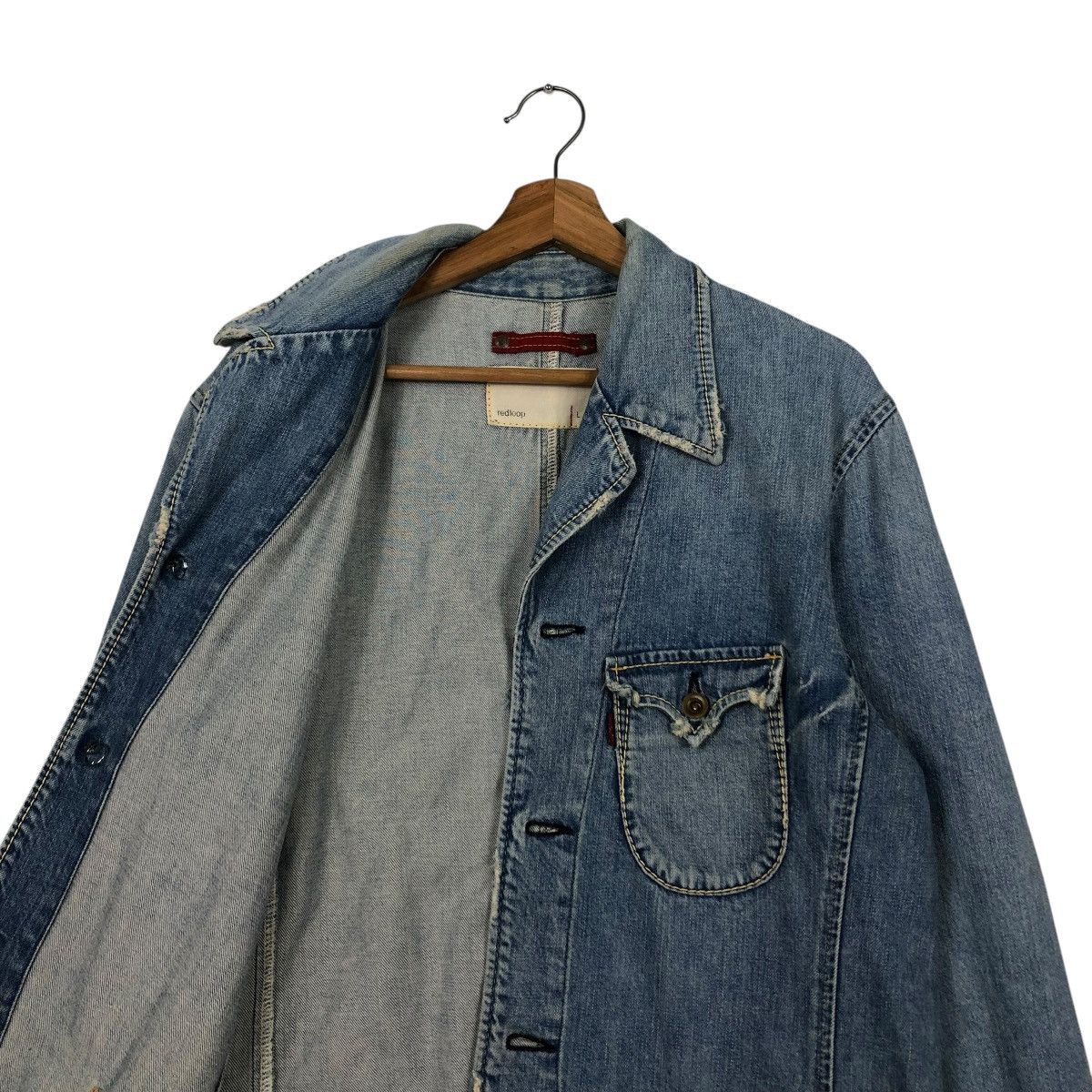 Levi's 🔥VINTAGE CHORE WORKER DENIM JACKET LEVI’S REDLOOP Size US L / EU 52-54 / 3 - 14 Thumbnail