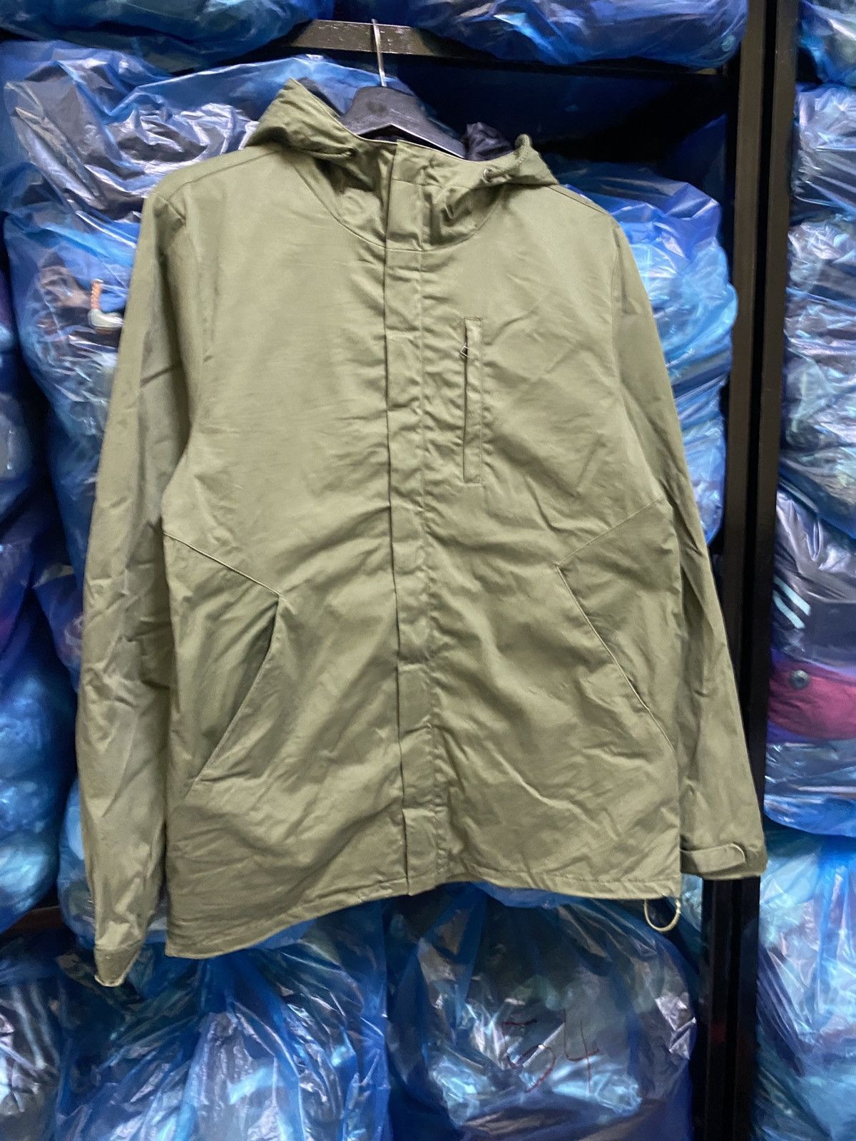 Japanese Brand Rövtski Olive Green Hooded Parka - Minimalist Japanese Size US M / EU 48-50 / 2 - 3 Thumbnail