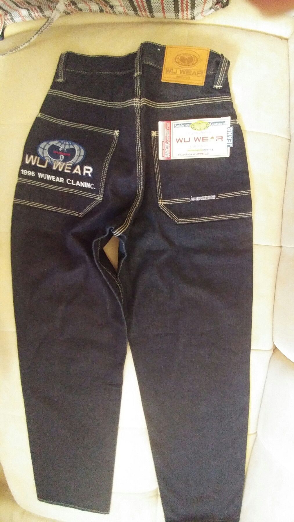 Wu-Tang Clan Wu Wear jeans, baggy vintage Wu-Tang Clan 90s hip hop Y2K 28 Size US 28 / EU 44 - 1 Thumbnail