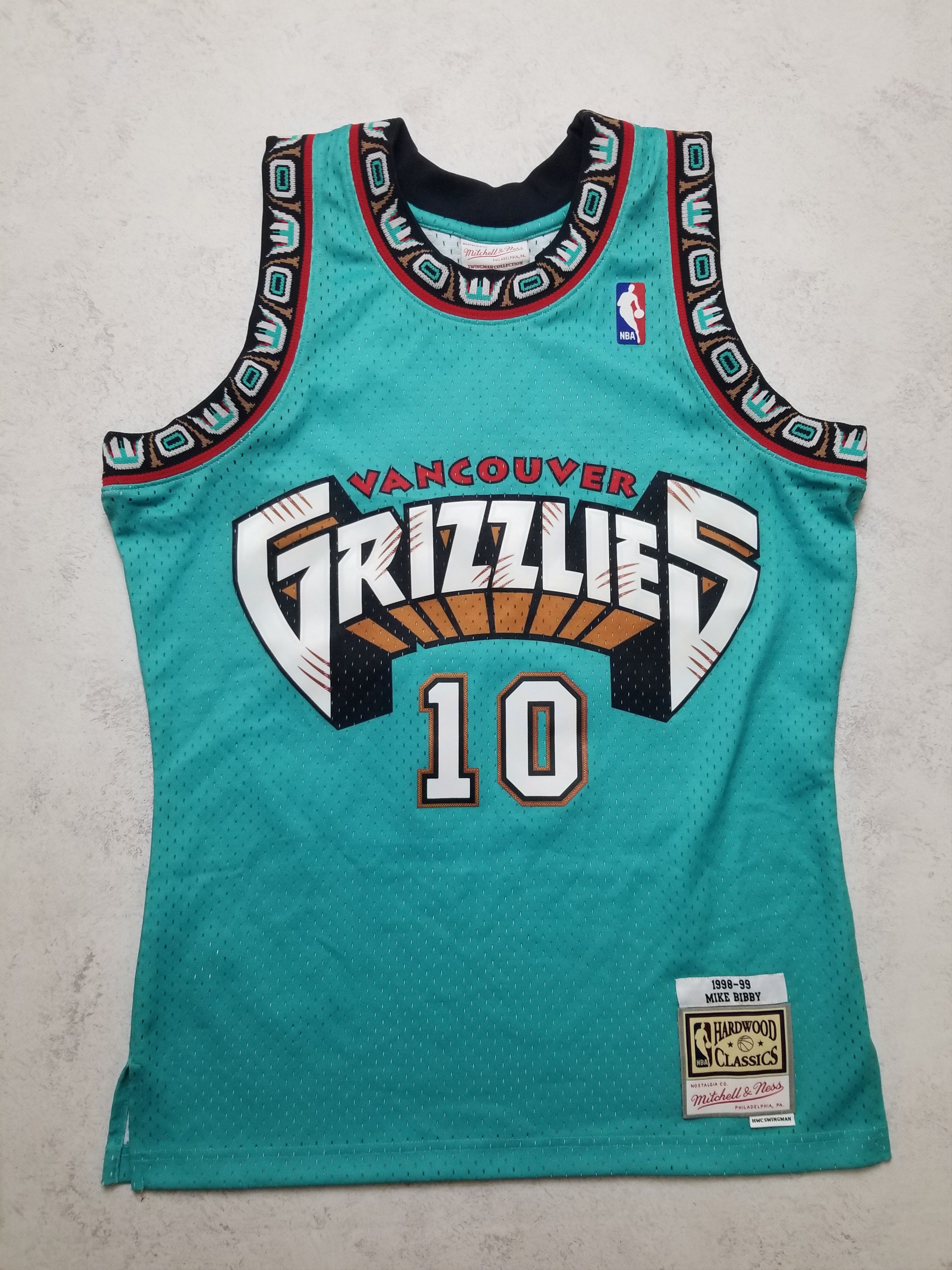 Mitchell & Ness Teal Vancouver Grizzlies Mike Bibby #10 Swingman Jersey Size US M / EU 48-50 / 2 - 1 Thumbnail