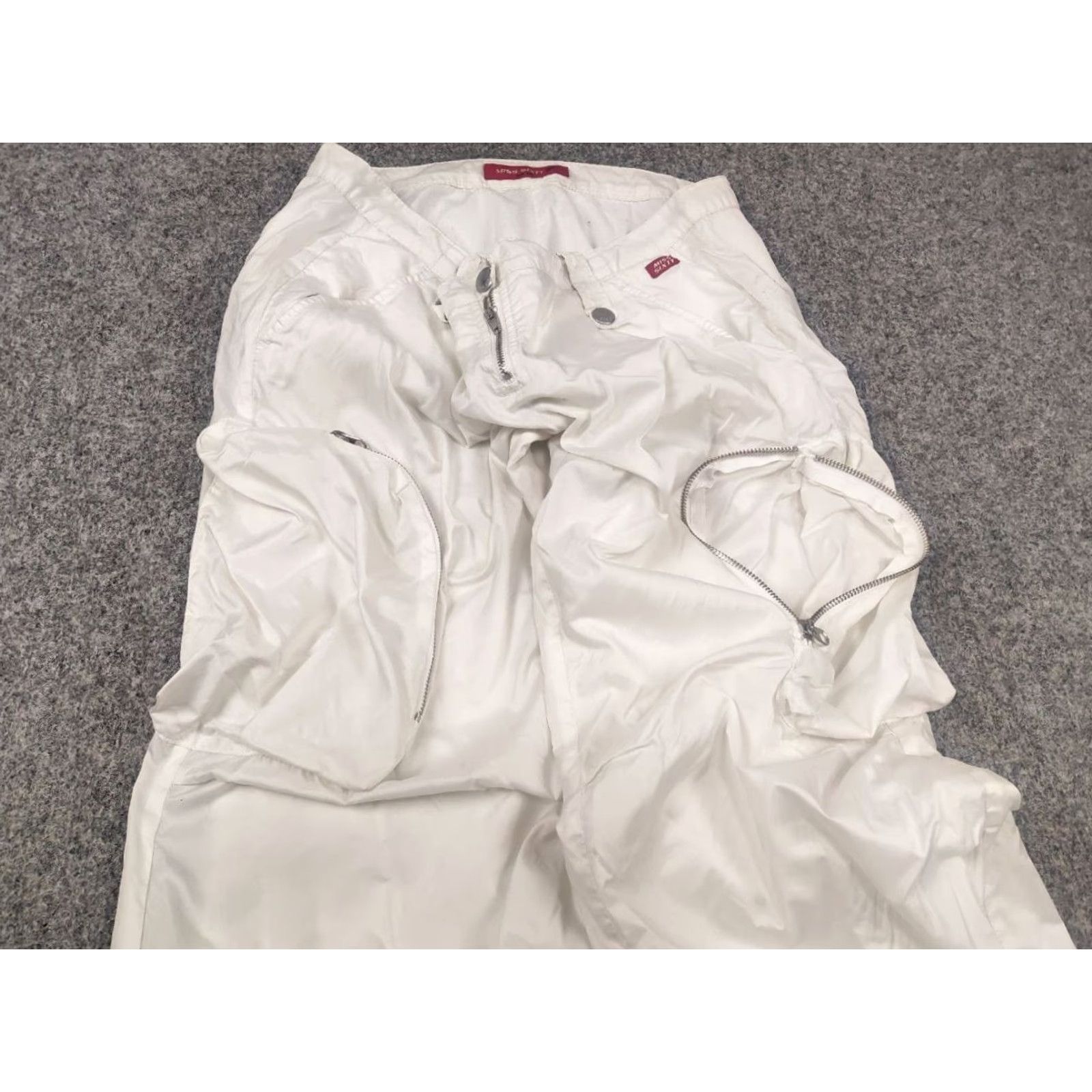 Miss Sixty VINTAGE Miss Sixty White Parachute Cargo Pants Size 30" / US 8 / IT 44 - 5 Thumbnail