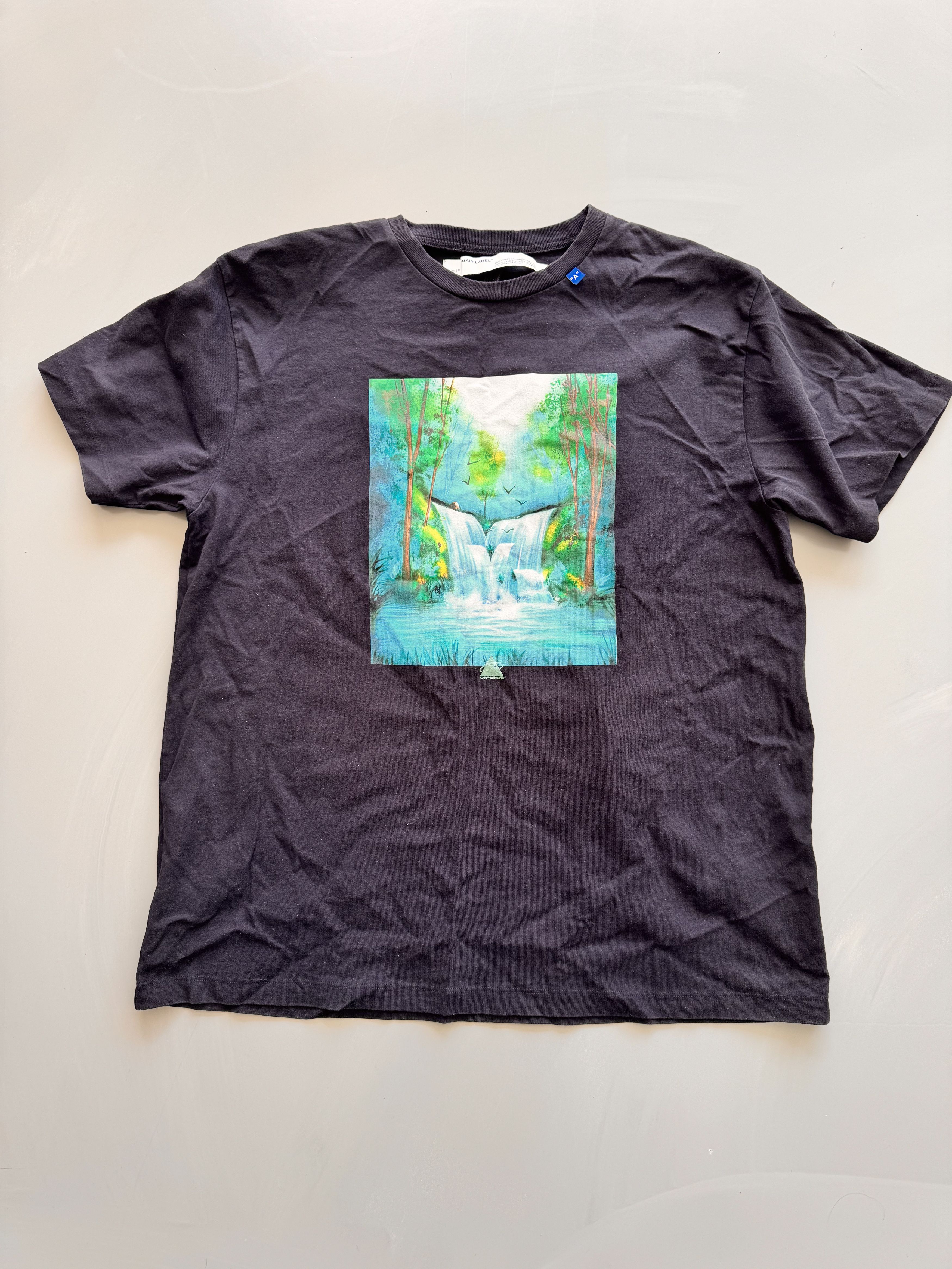 Off-White Off-White “Waterfall” Graphic Oversized T-Shirt Size US M / EU 48-50 / 2 - 2 Thumbnail