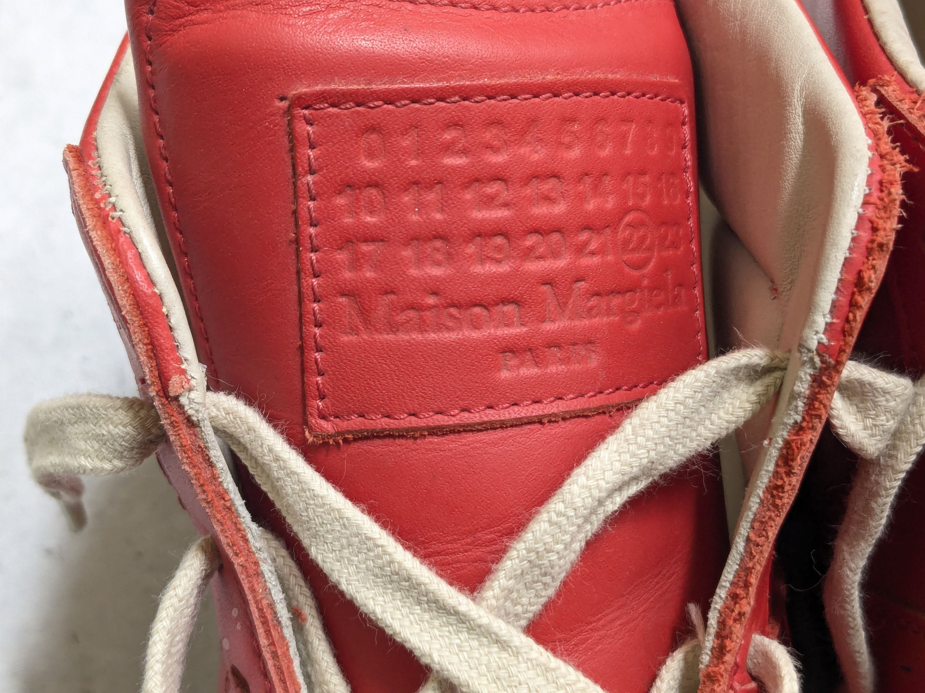 Maison Margiela Maison Margiela Replica GAT Red Paint Splatter 9 42 High Top Size US 9 / EU 42 - 8 Thumbnail