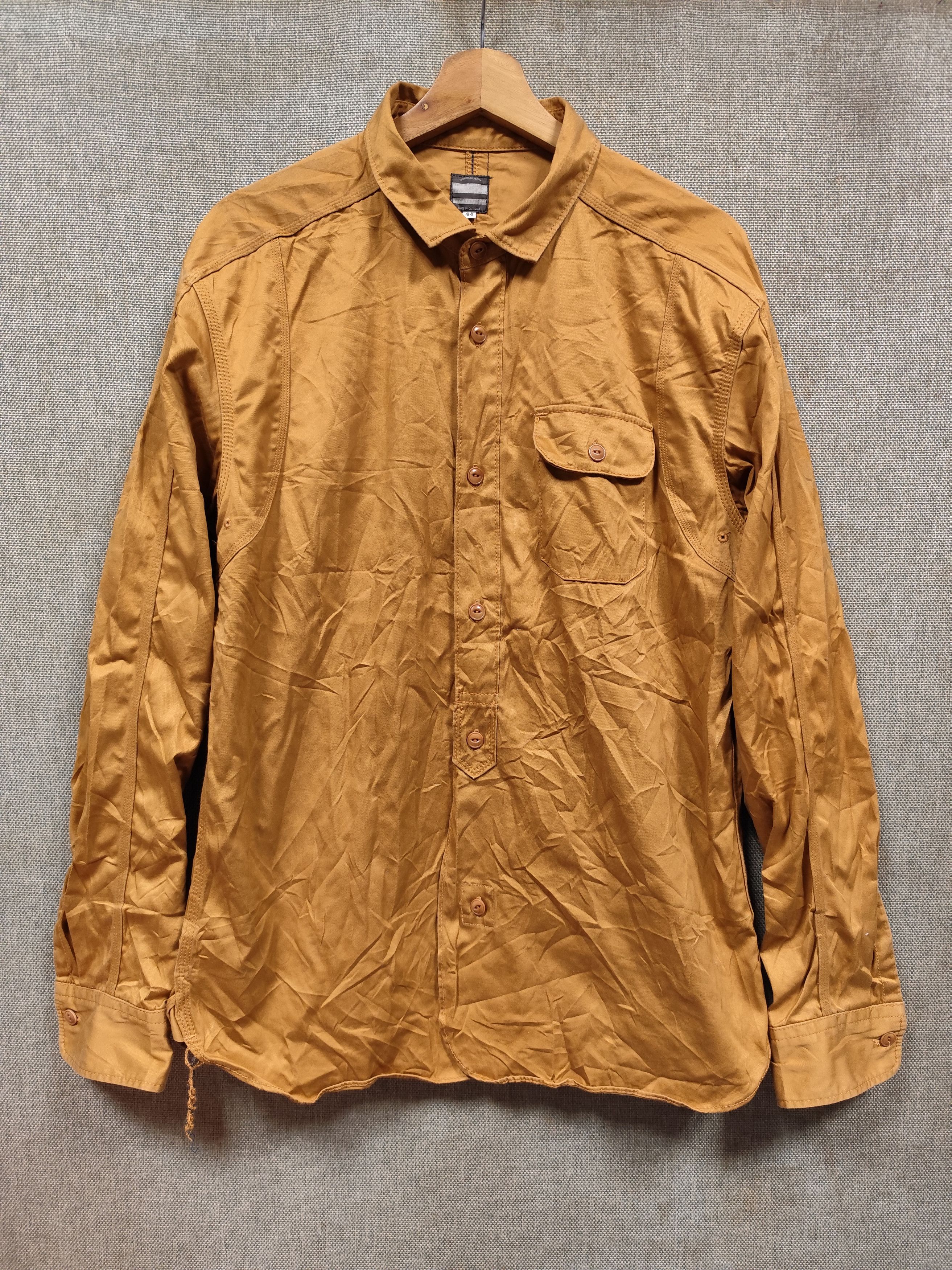 Momotaro Jeans Momotaro Chambray Brown Shirt Size US M / EU 48-50 / 2 - 1 Thumbnail