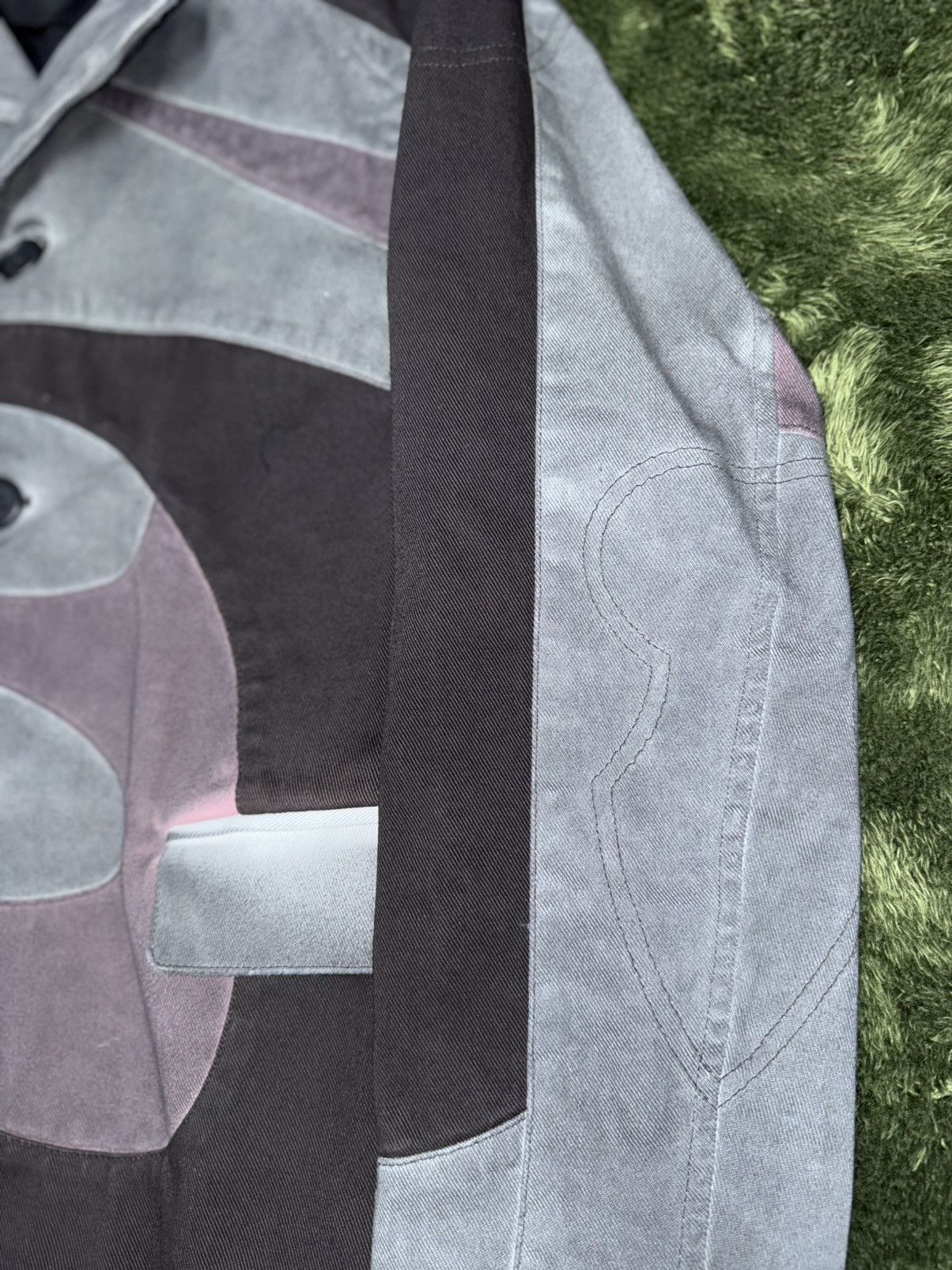 Kusikohc [48] KUSIKOHC multi color rider blazer jacket washed gray Size US L / EU 52-54 / 3 - 4 Thumbnail