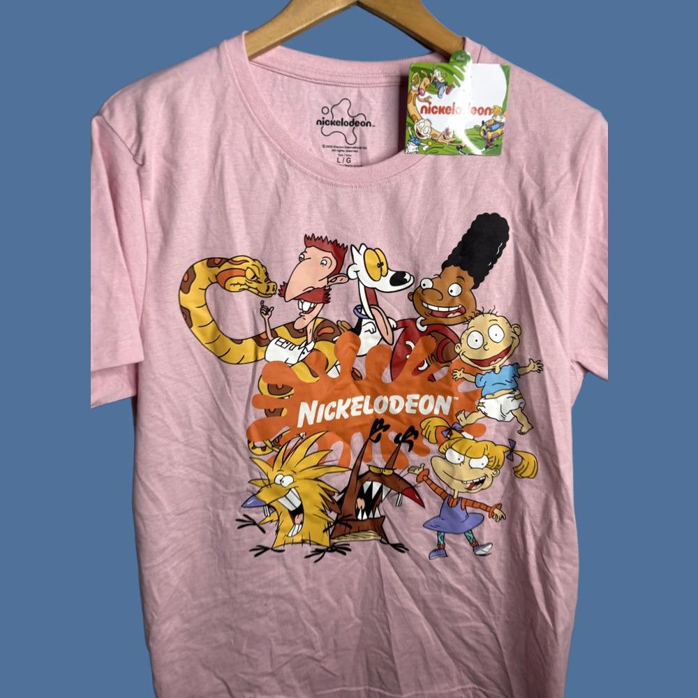 Nickelodeon Nickelodeon Shirt Mens Large Pink Nicktoons Graphic Rugrats Hey Arnold Cartoon Size US L / EU 52-54 / 3 - 1 Thumbnail