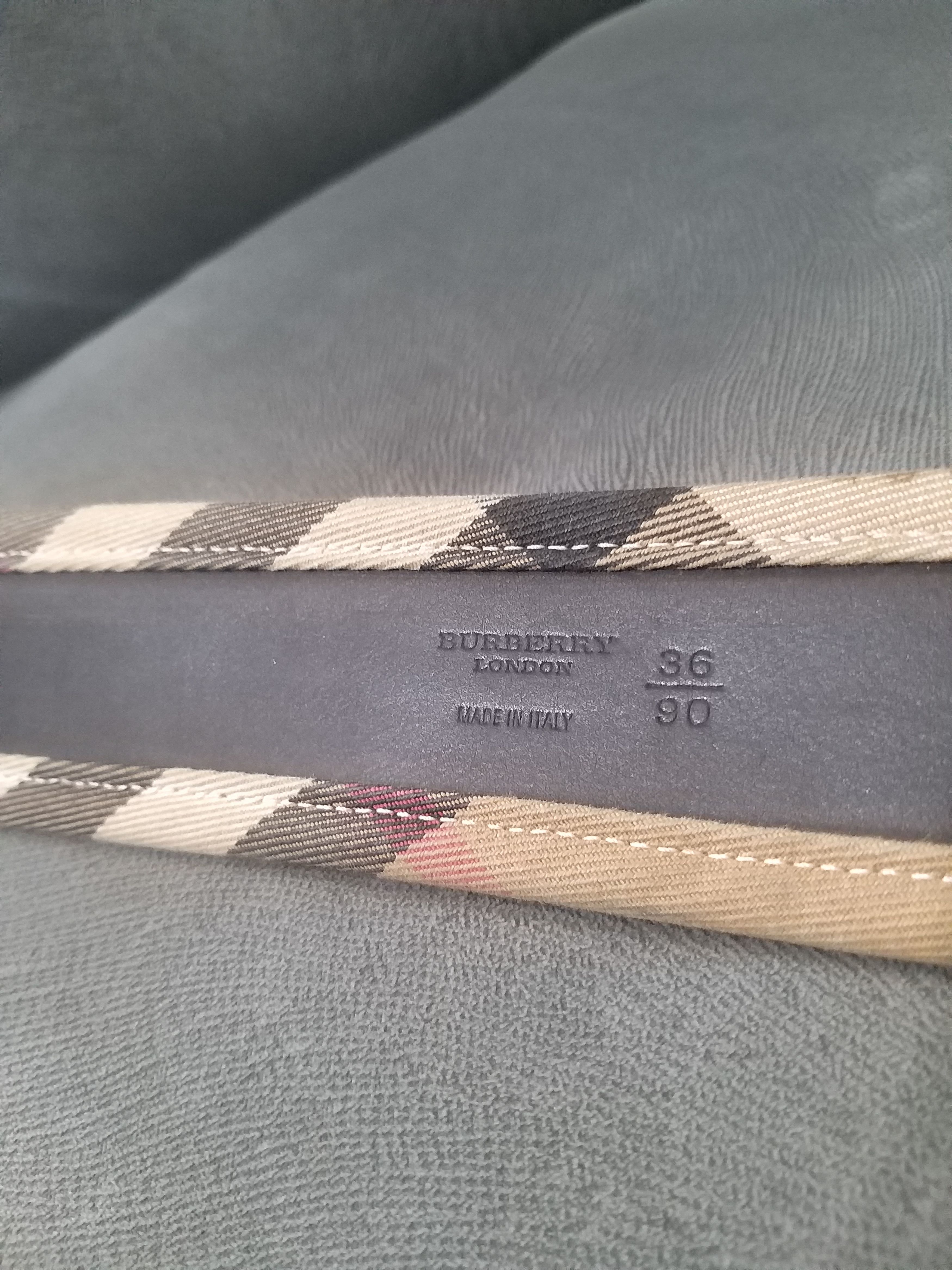 Burberry Rare Vtg 90s BURBERRY Belt Size ONE SIZE - 8 Thumbnail