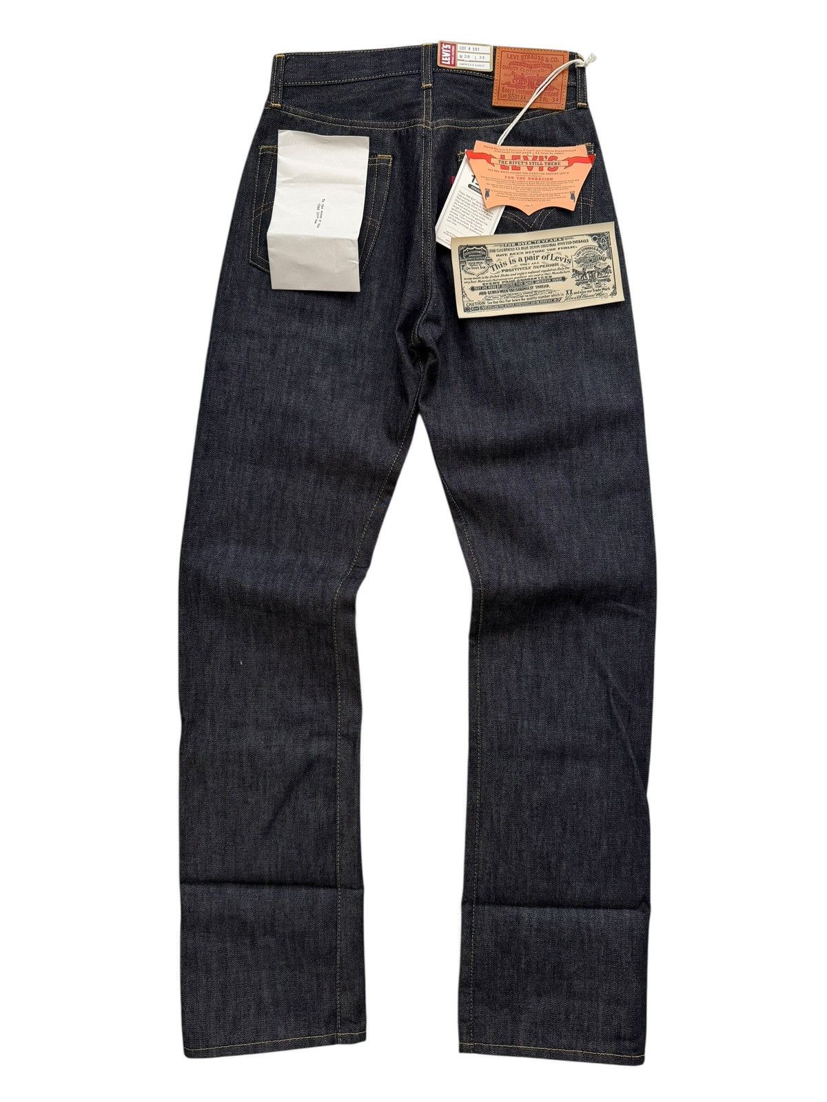 Levi's Vintage Clothing LVC 1944 1/100 WW2Cone Mills White Oak Perfect Imperfections Size US 28 / EU 44 - 3 Thumbnail