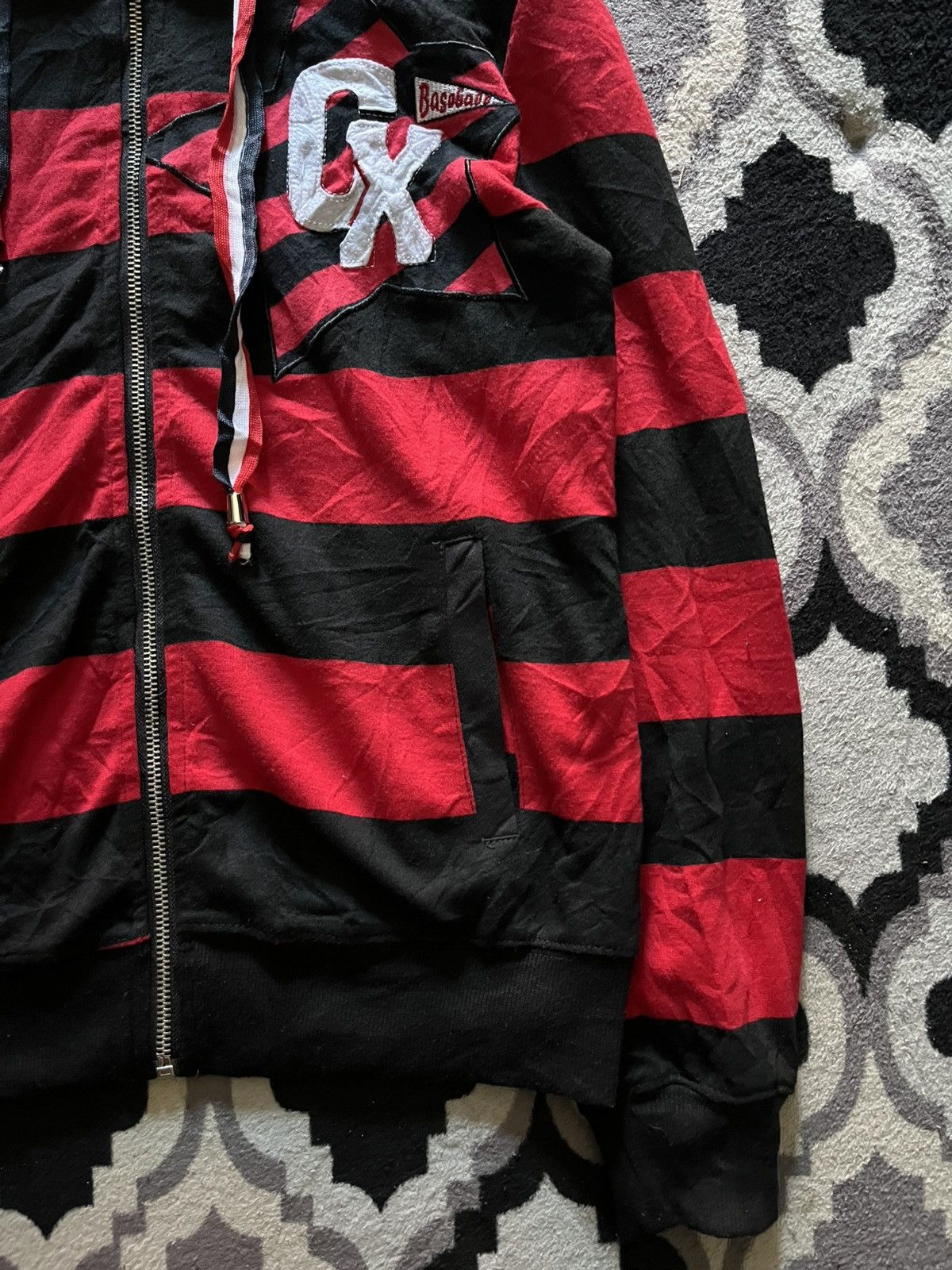 Hysteric Glamour 2000s Aidanu stripe gx star striped hoodie Size US L / EU 52-54 / 3 - 4 Thumbnail