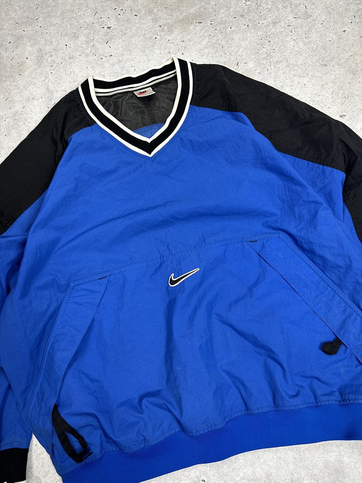 Nike Vintage 90s Nike Center Nylon Sweatshirt Drill Size US M / EU 48-50 / 2 - 2 Thumbnail
