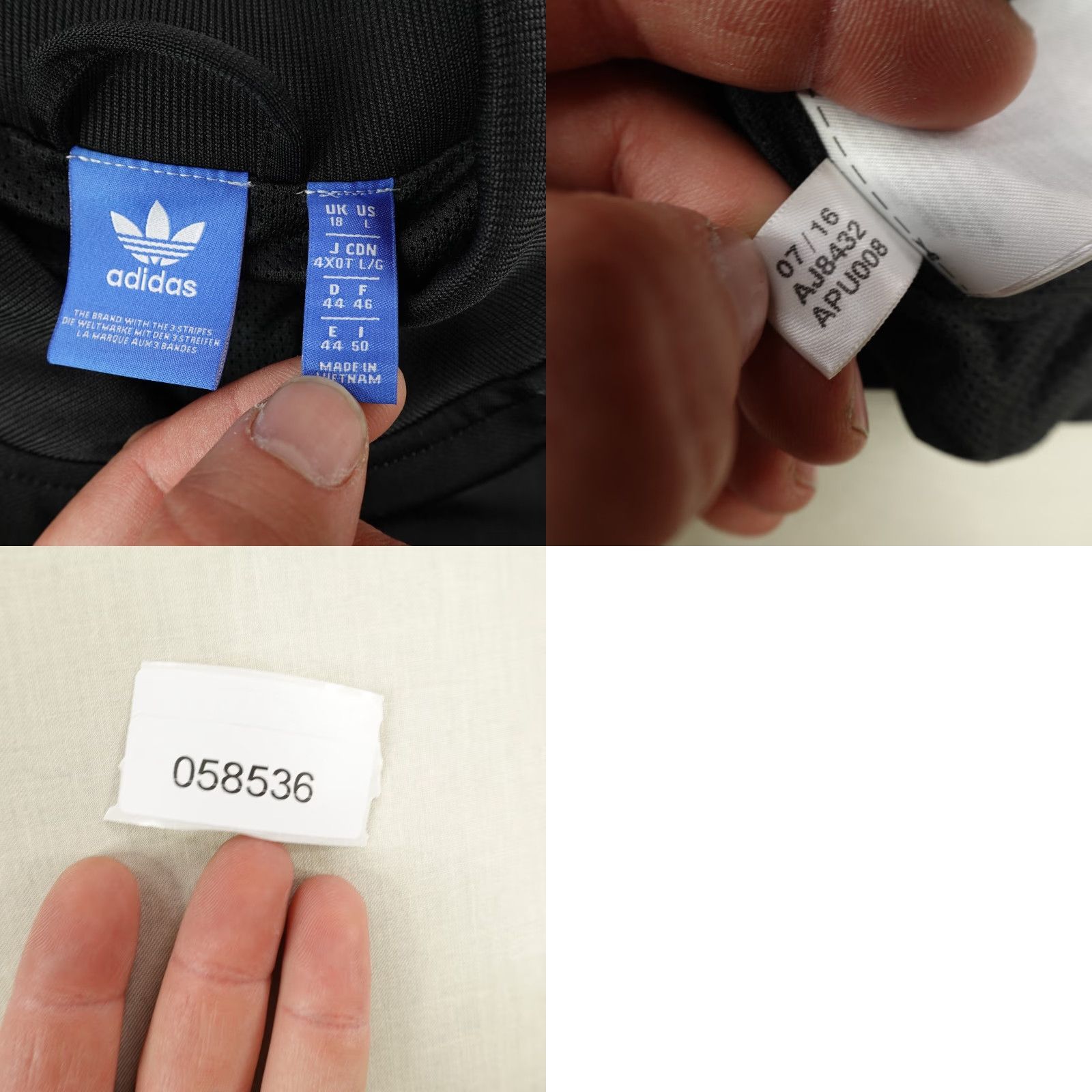 Adidas Adidas Jacket Womens Large Black White Trefoil Originals Track Coat Size L / US 10 / IT 46 - 8 Thumbnail