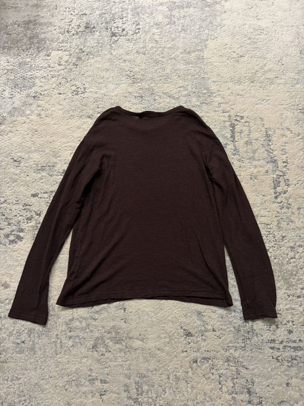 Junya Watanabe Junya Watanabe AW19 Brown Long Sleeve Tee Size US S / EU 44-46 / 1 - 4 Thumbnail